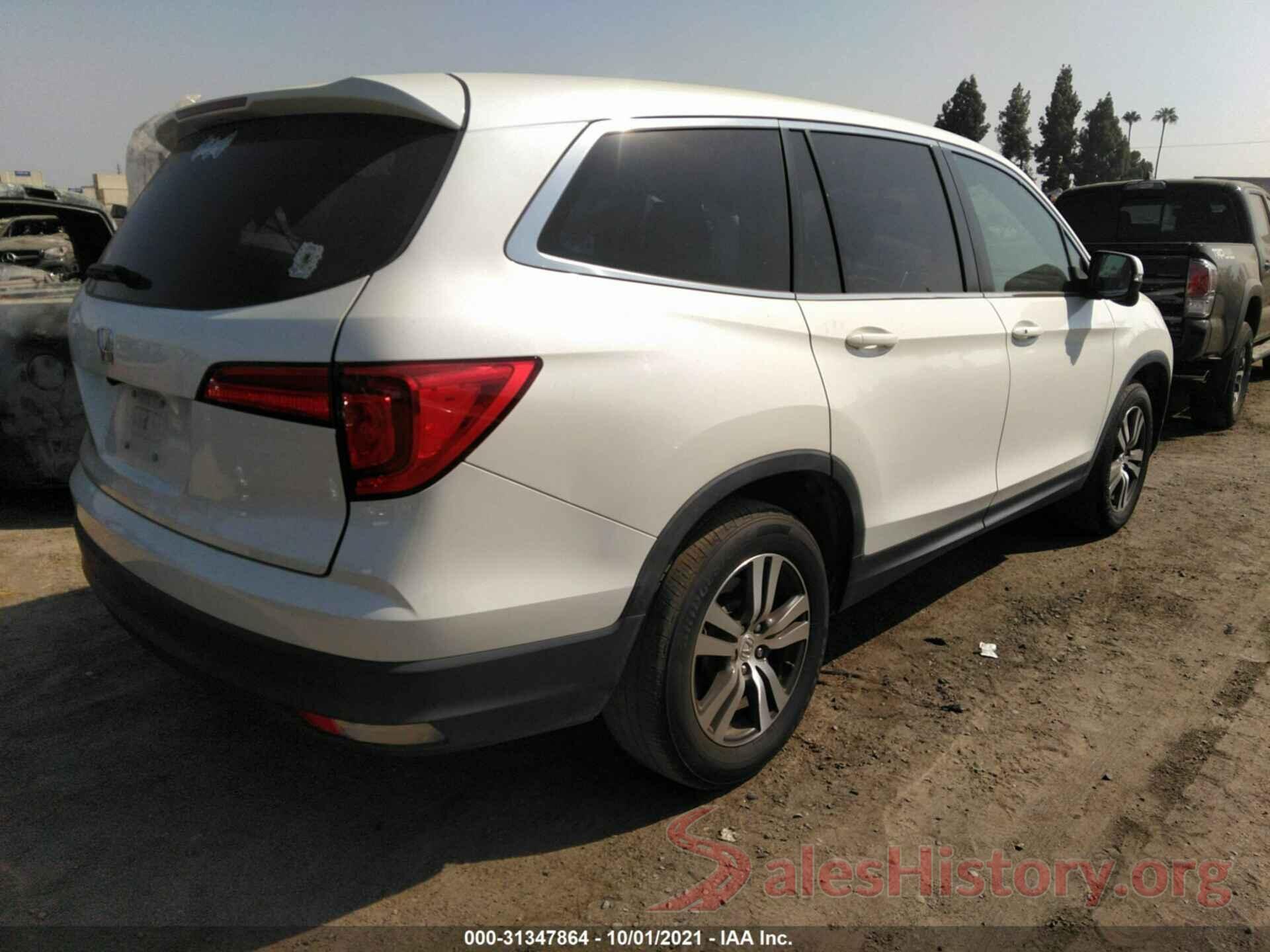 5FNYF5H55GB053884 2016 HONDA PILOT