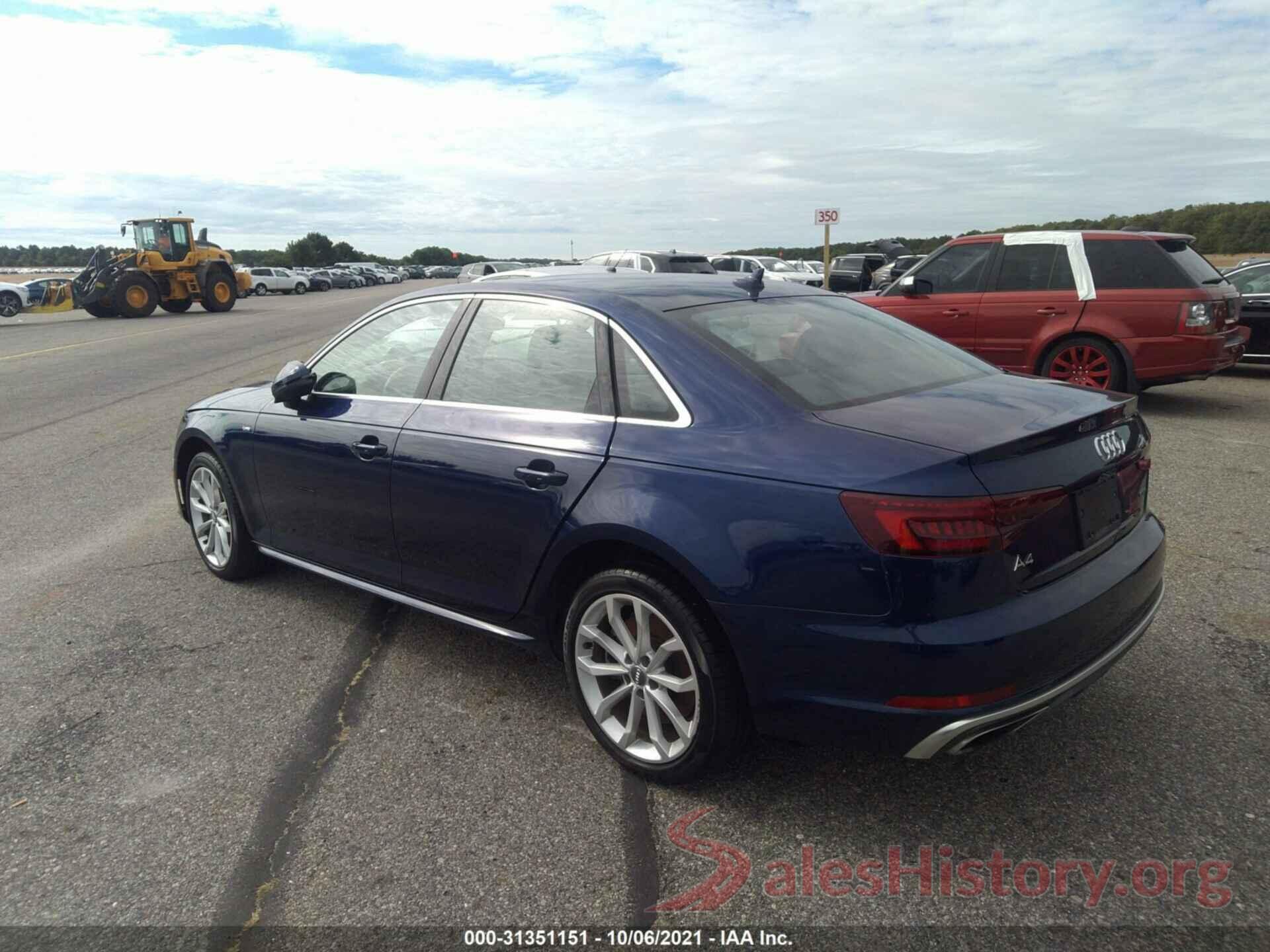 WAUDNAF49KN014422 2019 AUDI A4