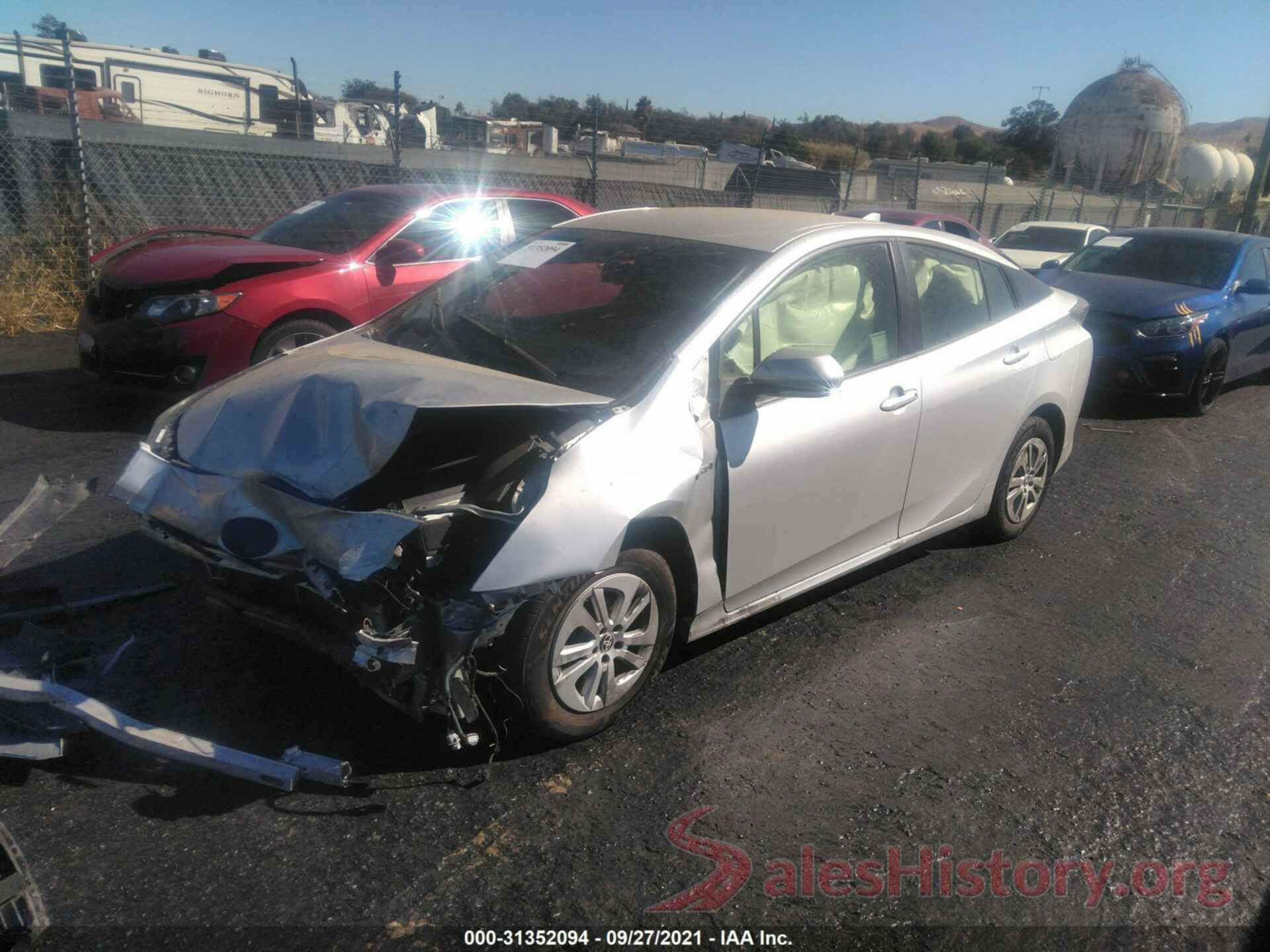 JTDKBRFUXG3529546 2016 TOYOTA PRIUS