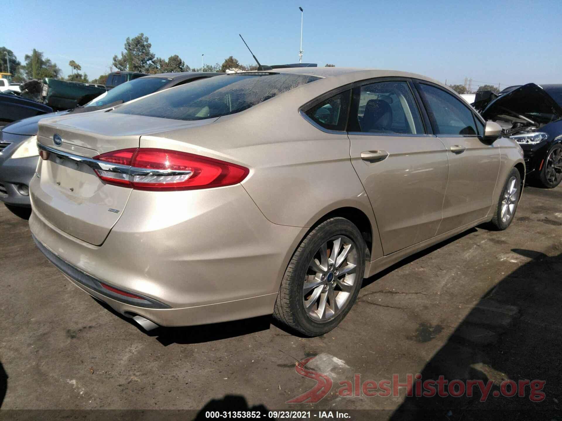 3FA6P0H71HR201320 2017 FORD FUSION