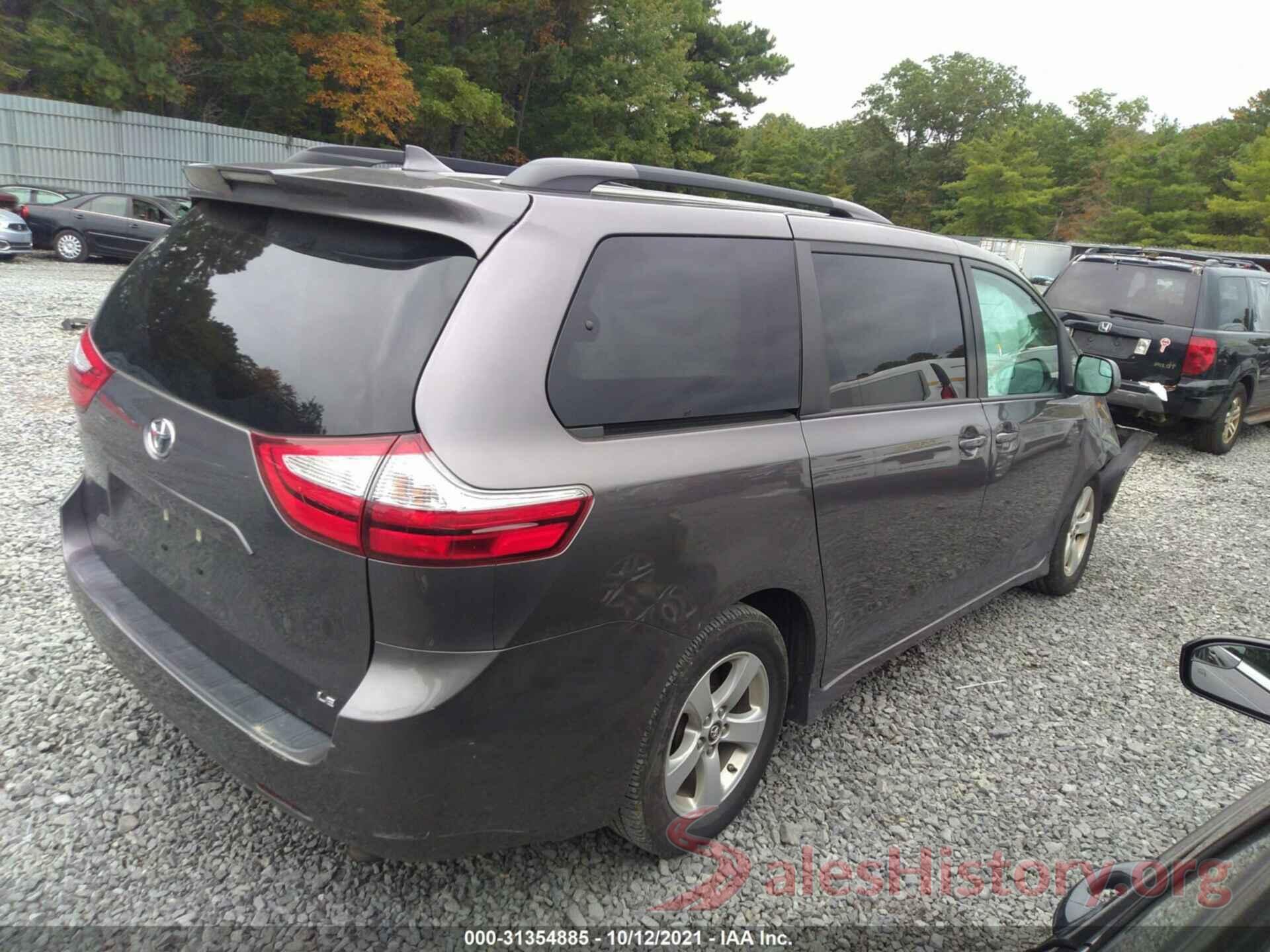 5TDKZ3DC1KS986515 2019 TOYOTA SIENNA