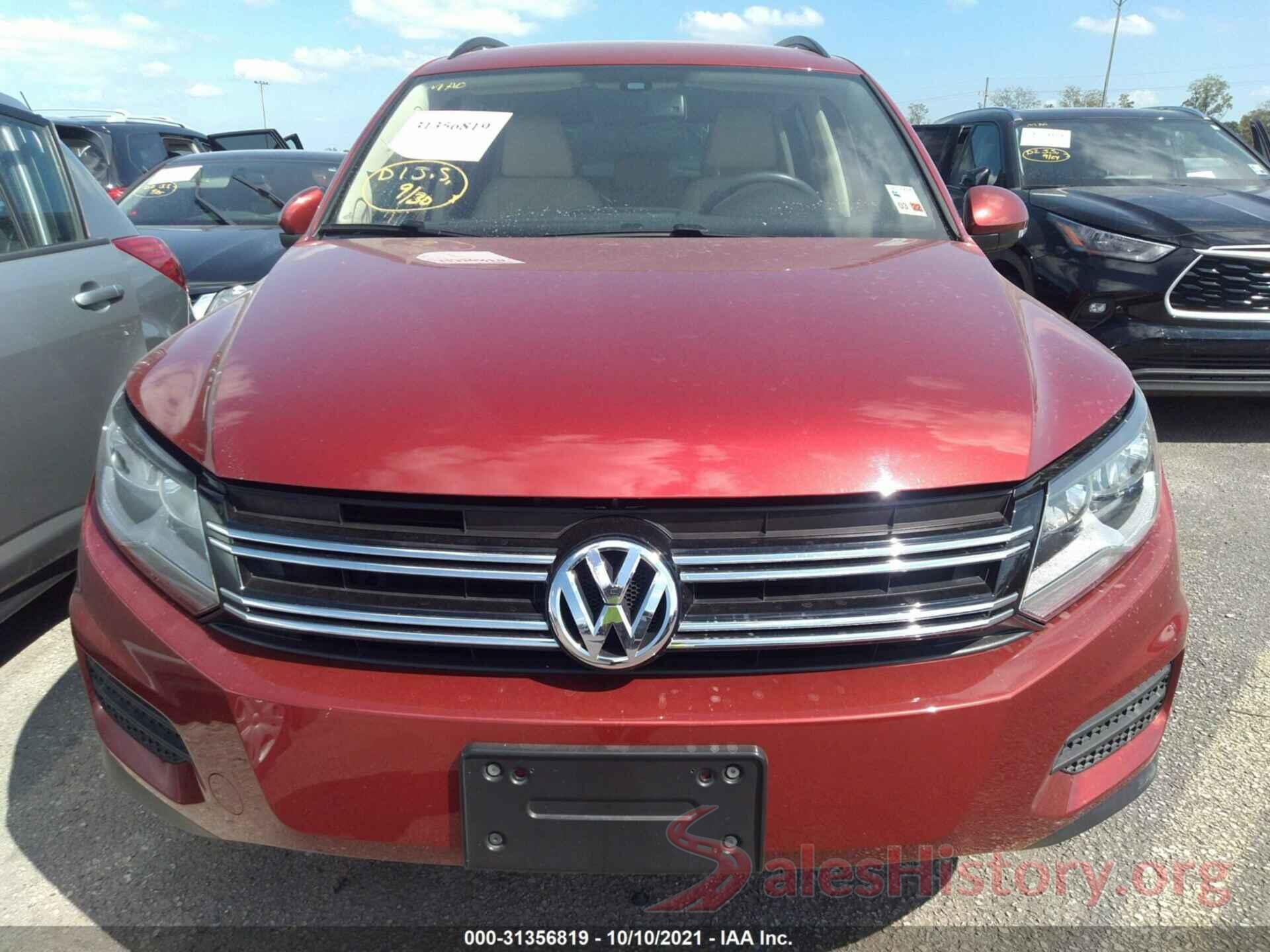 WVGAV7AX7GW069099 2016 VOLKSWAGEN TIGUAN