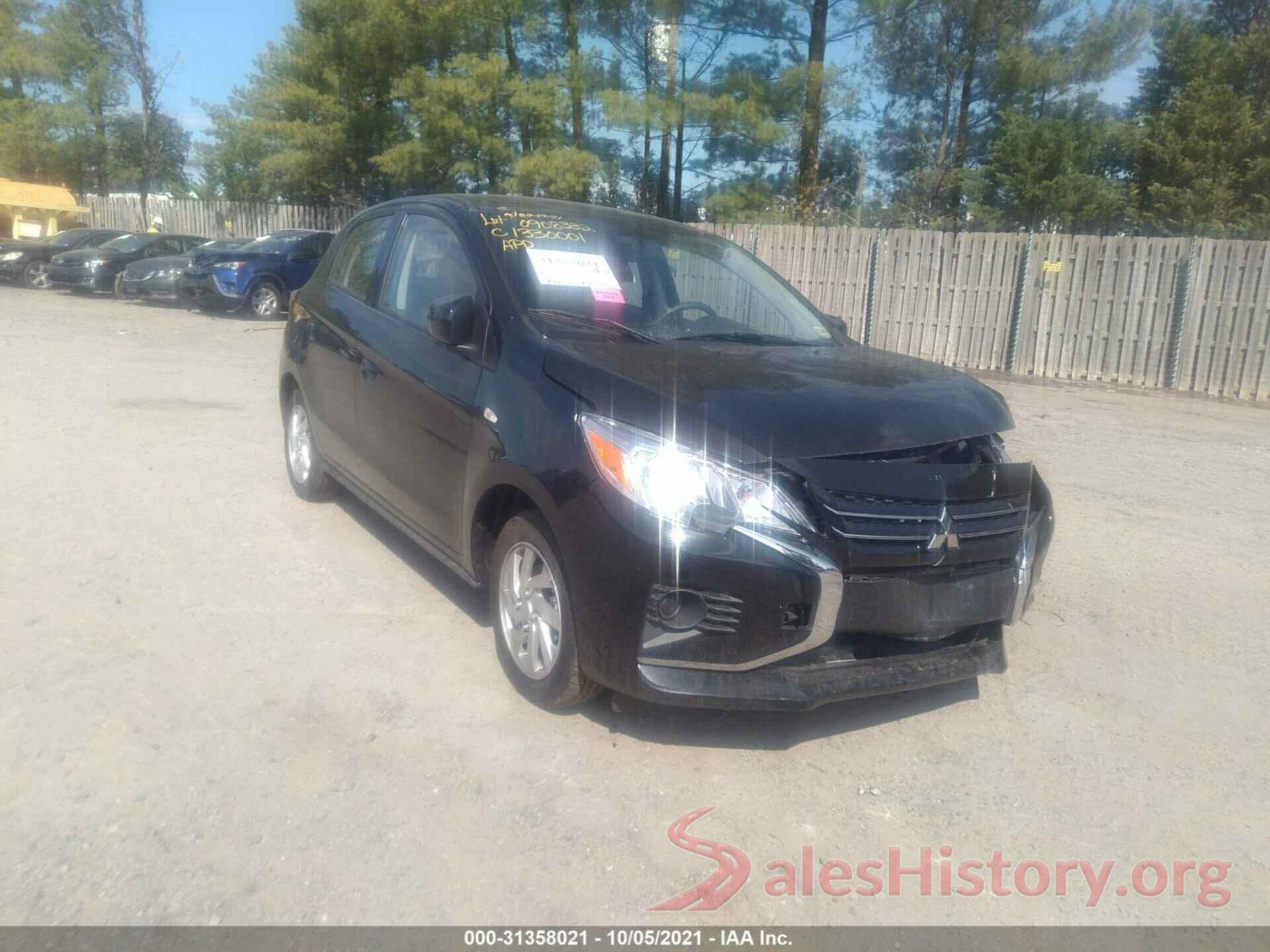 ML32AUHJ0MH008412 2021 MITSUBISHI MIRAGE