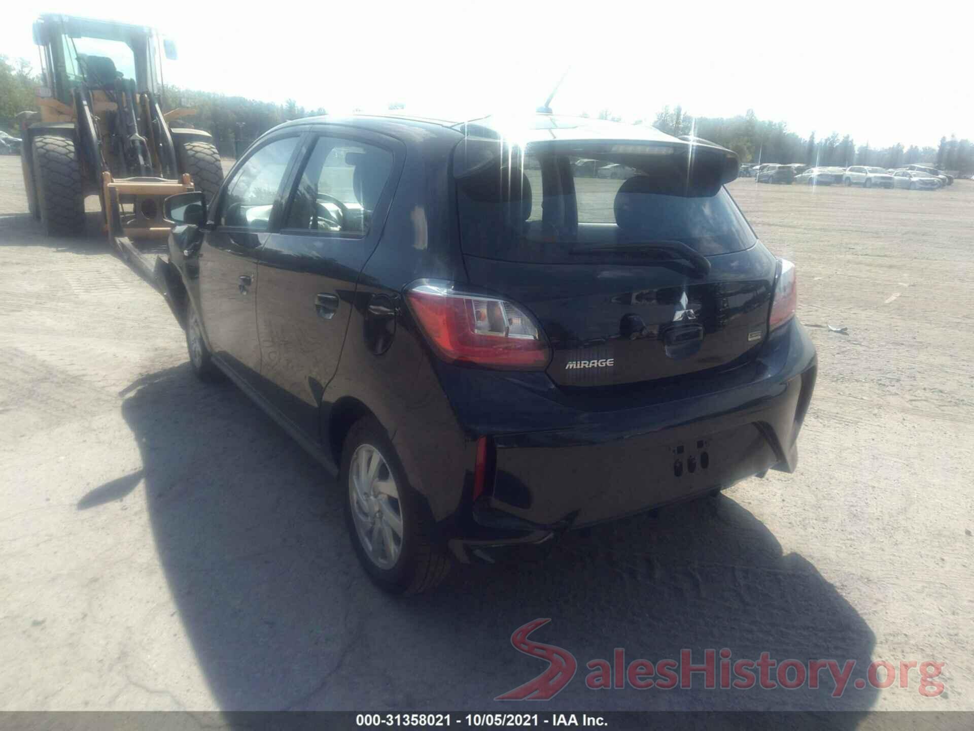 ML32AUHJ0MH008412 2021 MITSUBISHI MIRAGE