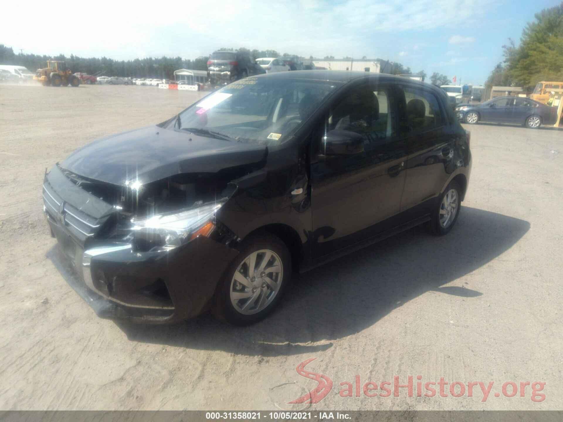 ML32AUHJ0MH008412 2021 MITSUBISHI MIRAGE