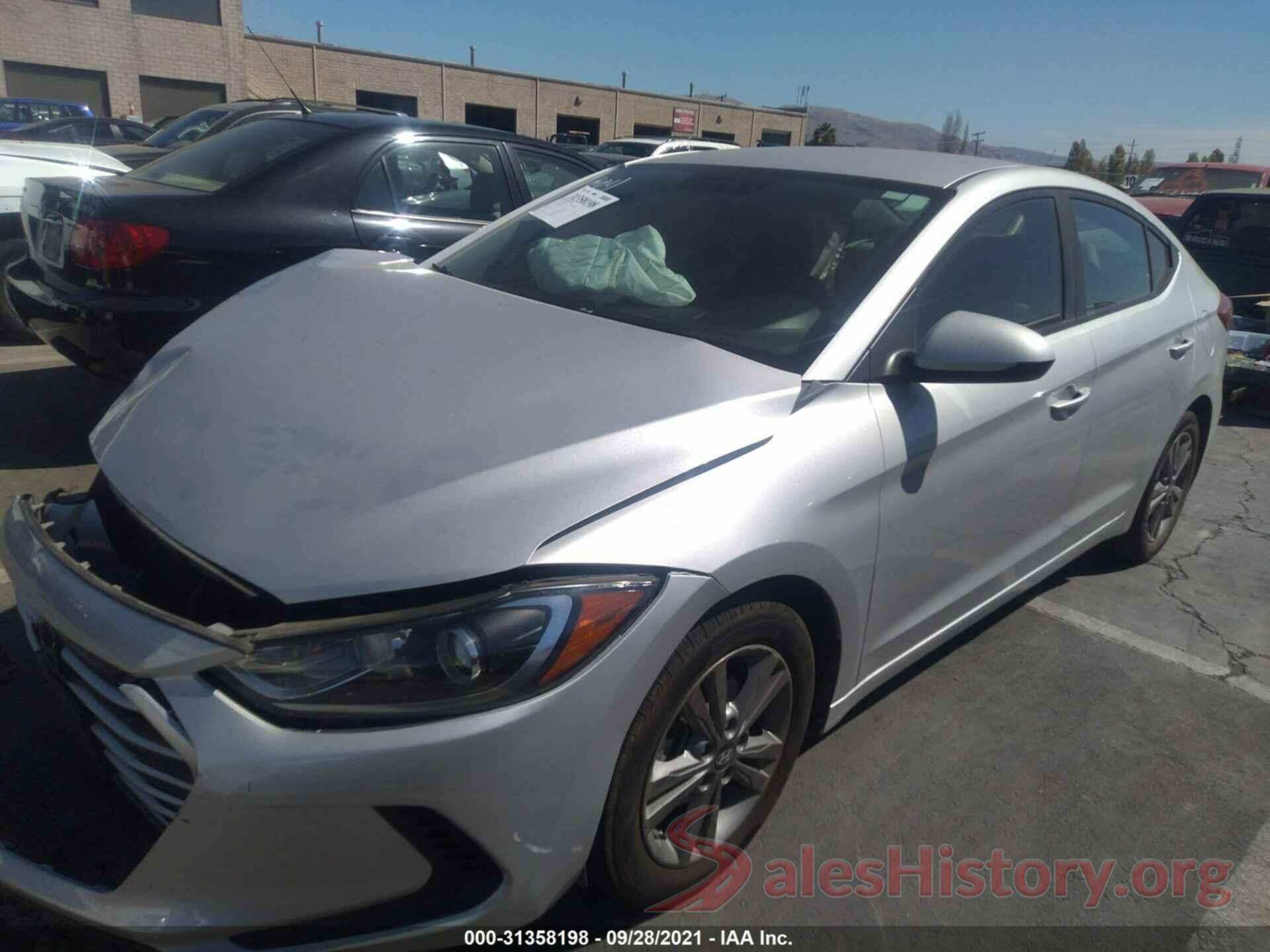 5NPD84LF3JH299876 2018 HYUNDAI ELANTRA