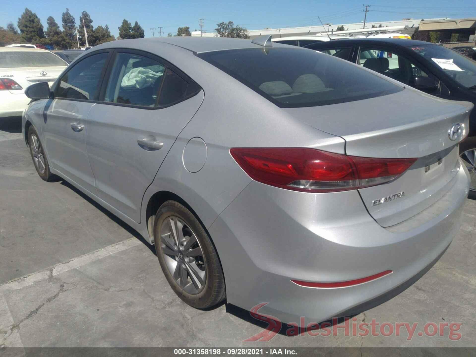 5NPD84LF3JH299876 2018 HYUNDAI ELANTRA