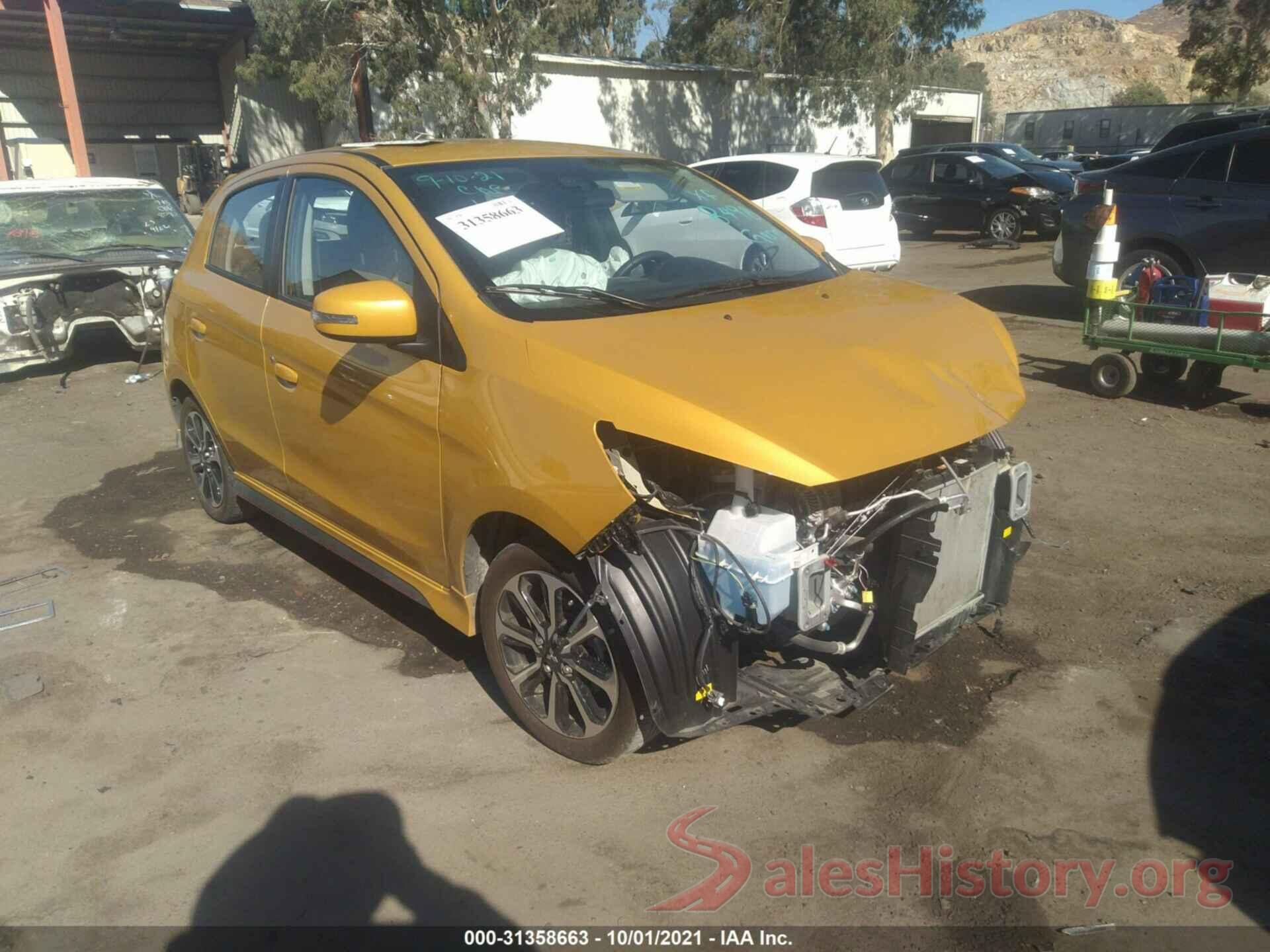 ML32AWHJ2MH002378 2021 MITSUBISHI MIRAGE