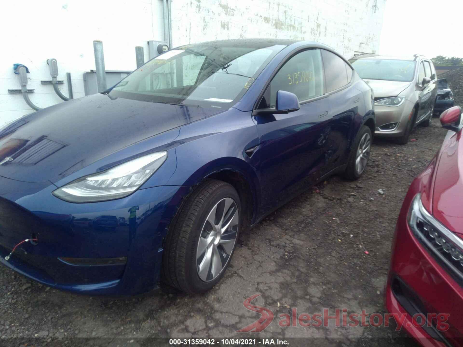 5YJYGDEE5LF045287 2020 TESLA MODEL Y