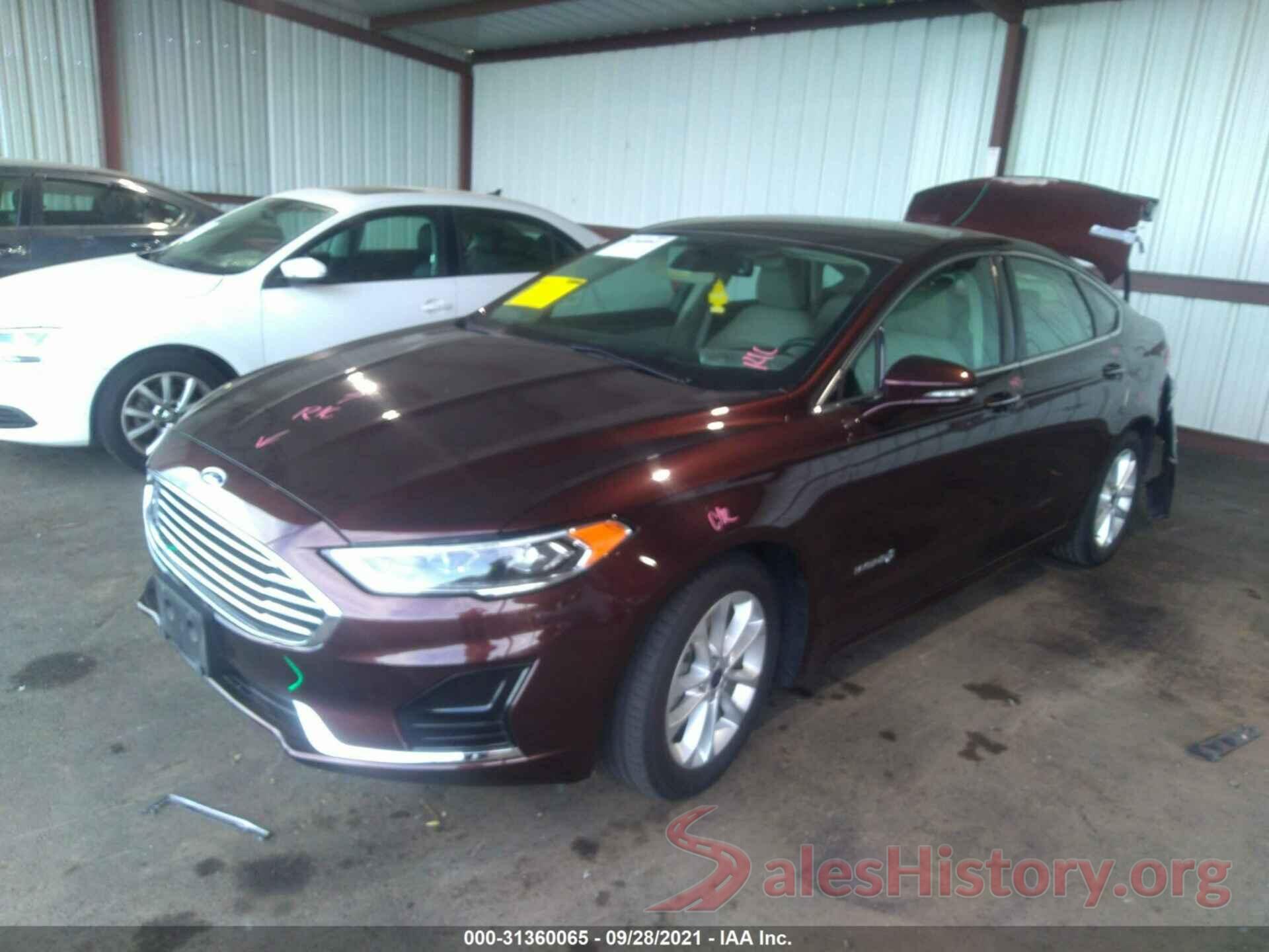 3FA6P0MU8KR239940 2019 FORD FUSION HYBRID