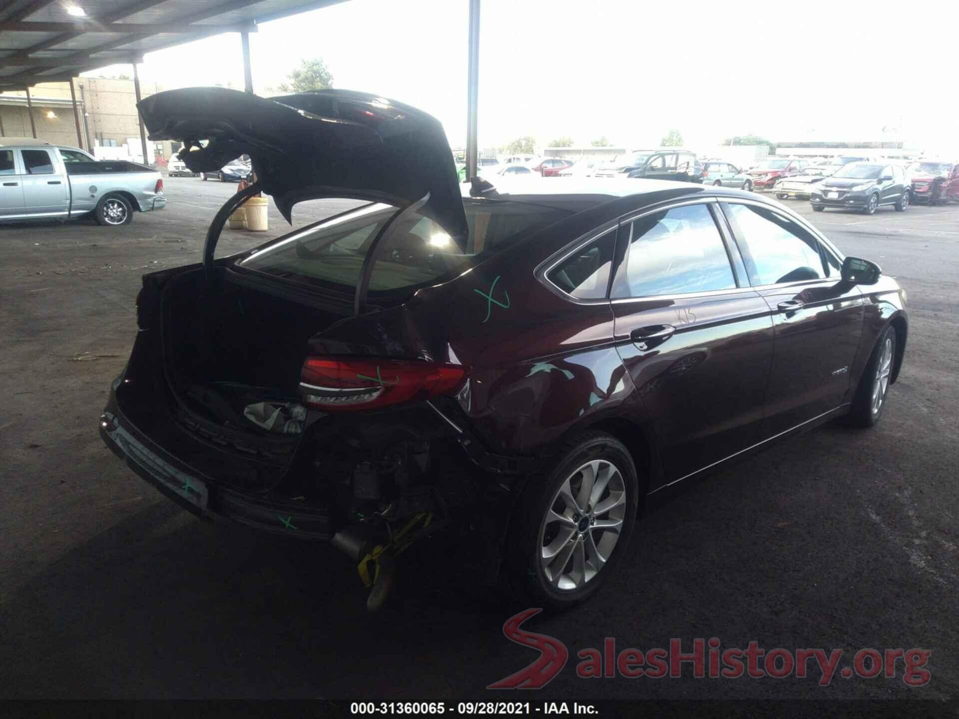 3FA6P0MU8KR239940 2019 FORD FUSION HYBRID