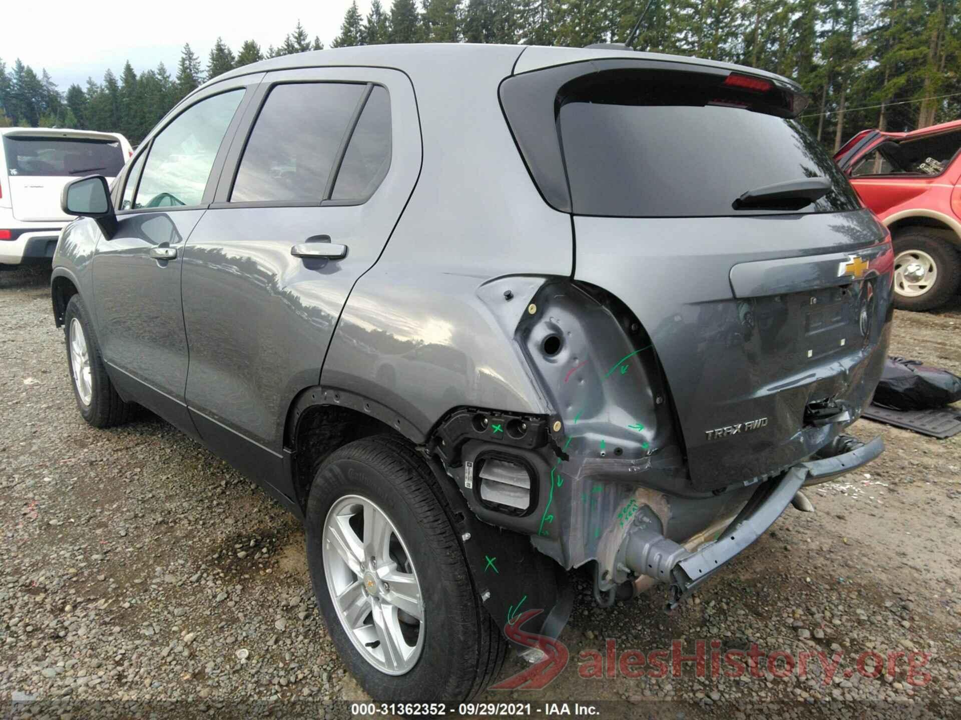 3GNCJNSB2LL275020 2020 CHEVROLET TRAX