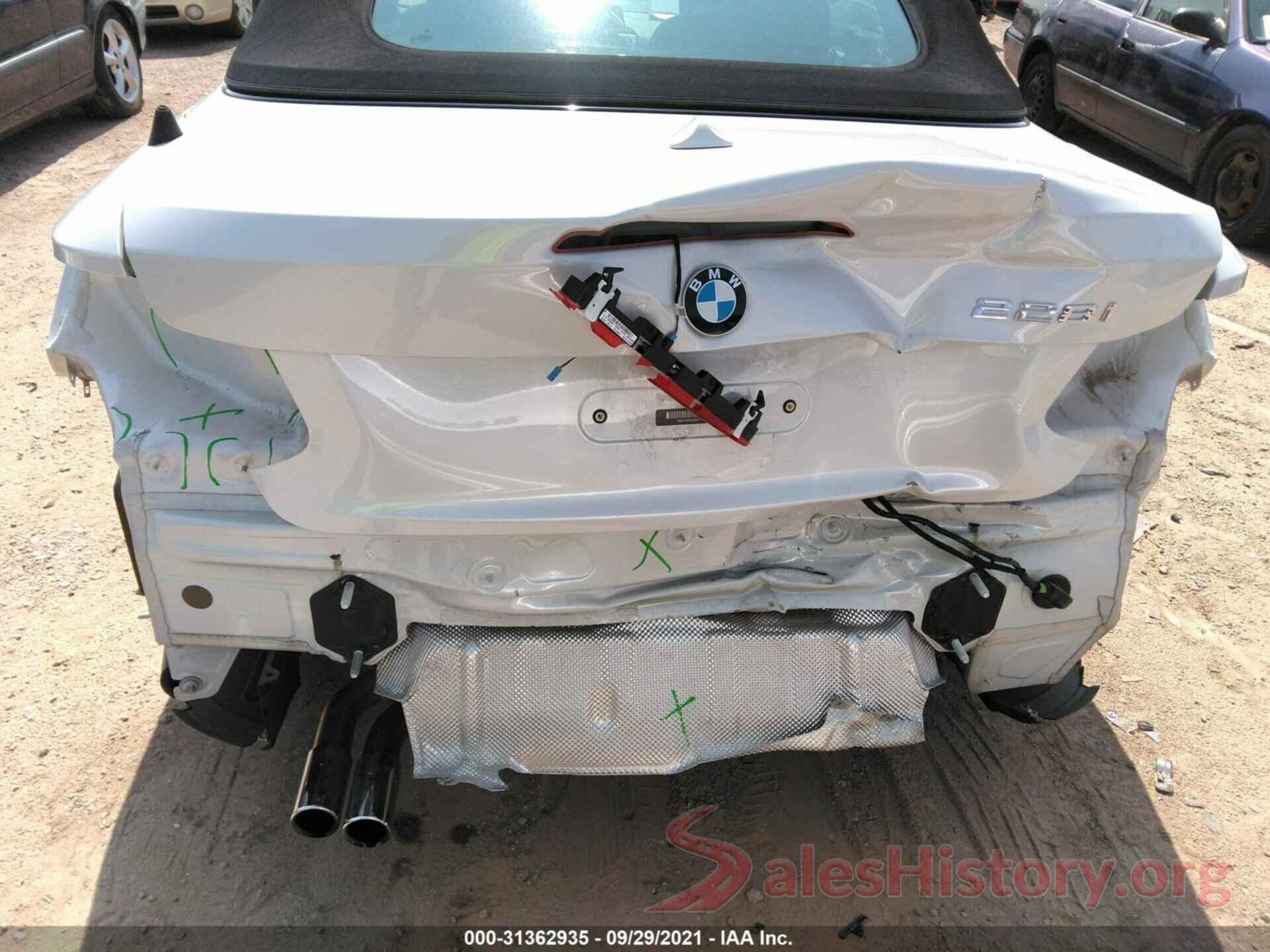 WBA1K9C59GV710762 2016 BMW 2 SERIES