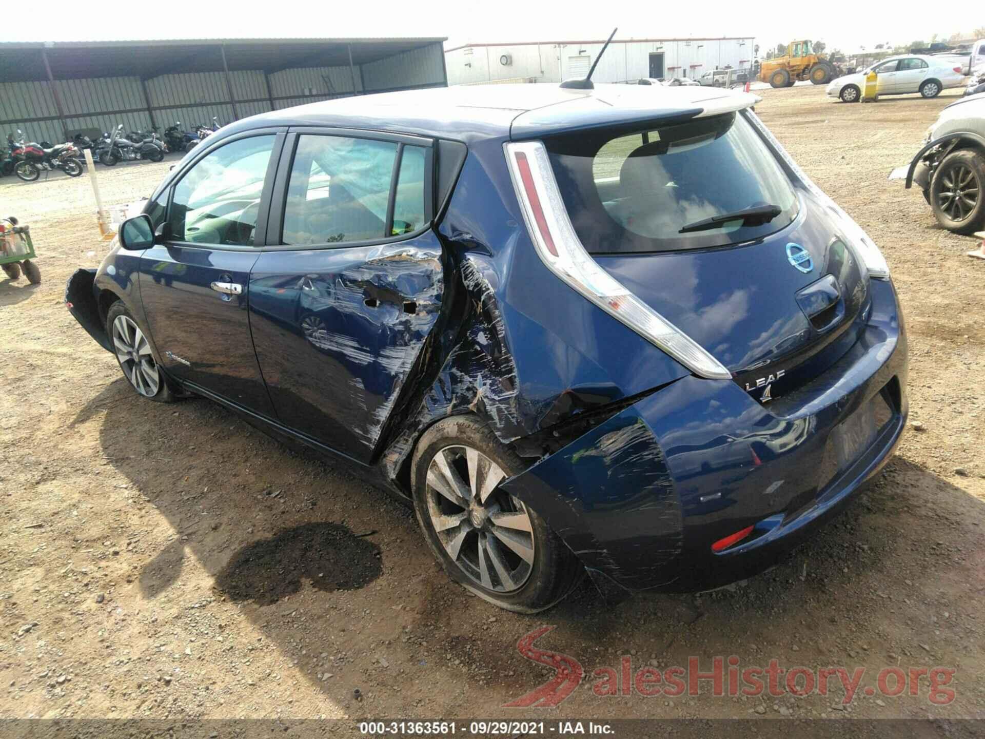 1N4BZ0CP4GC300582 2016 NISSAN LEAF