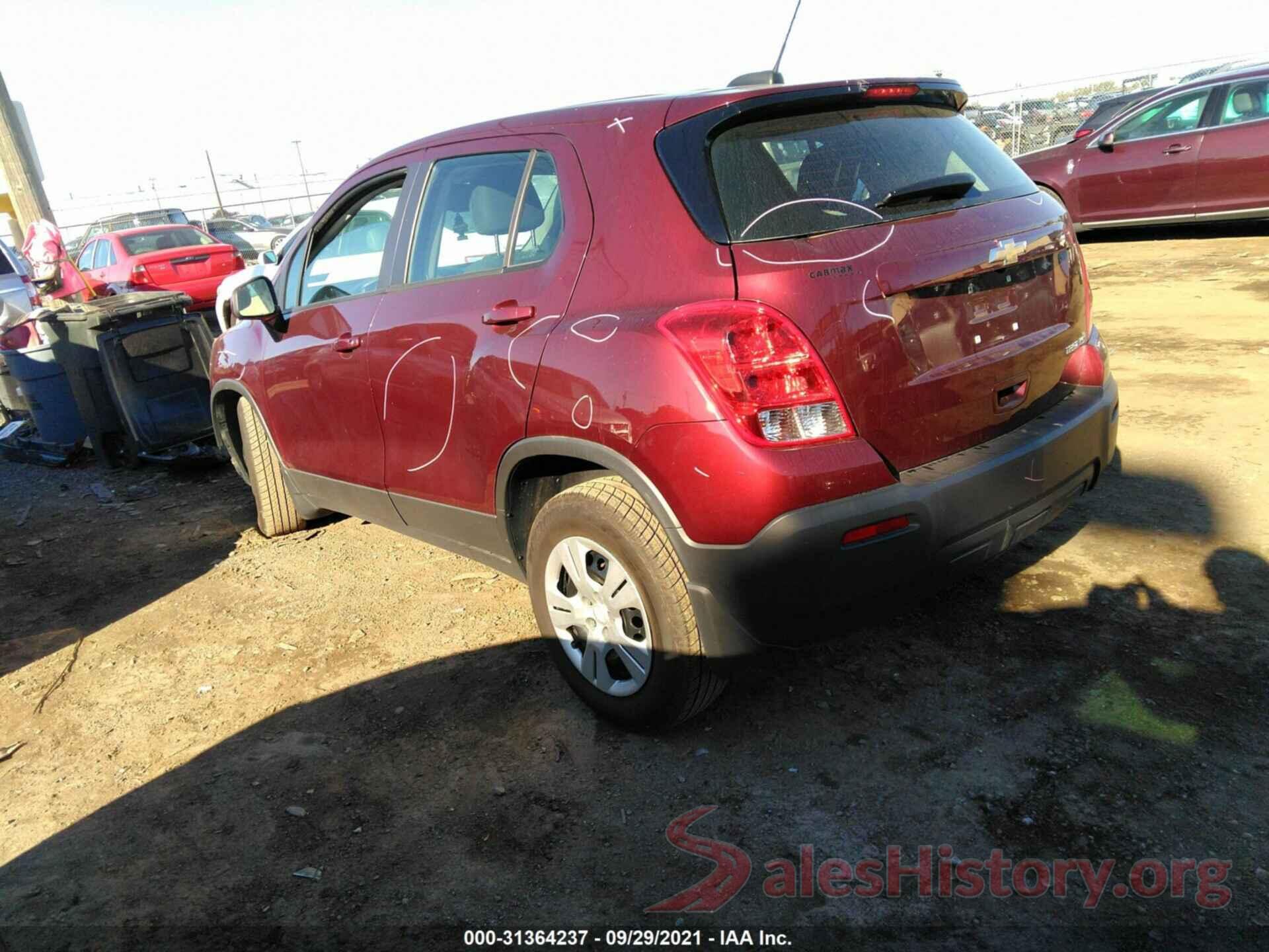 3GNCJKSB0GL257961 2016 CHEVROLET TRAX