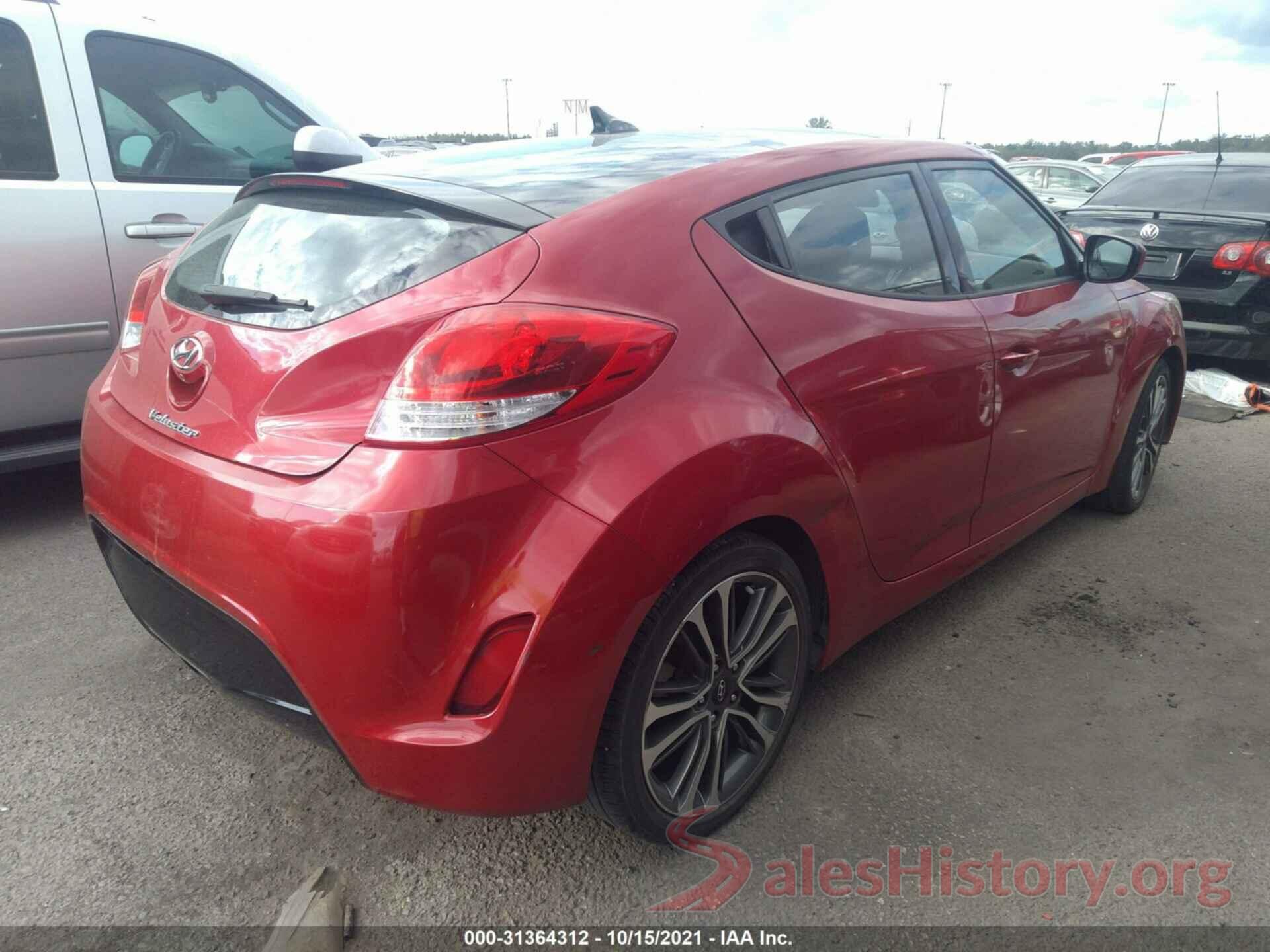 KMHTC6AD4HU309186 2017 HYUNDAI VELOSTER