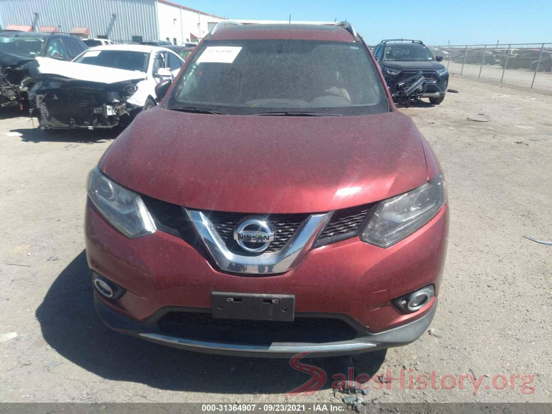 5N1AT2MV5GC850790 2016 NISSAN ROGUE