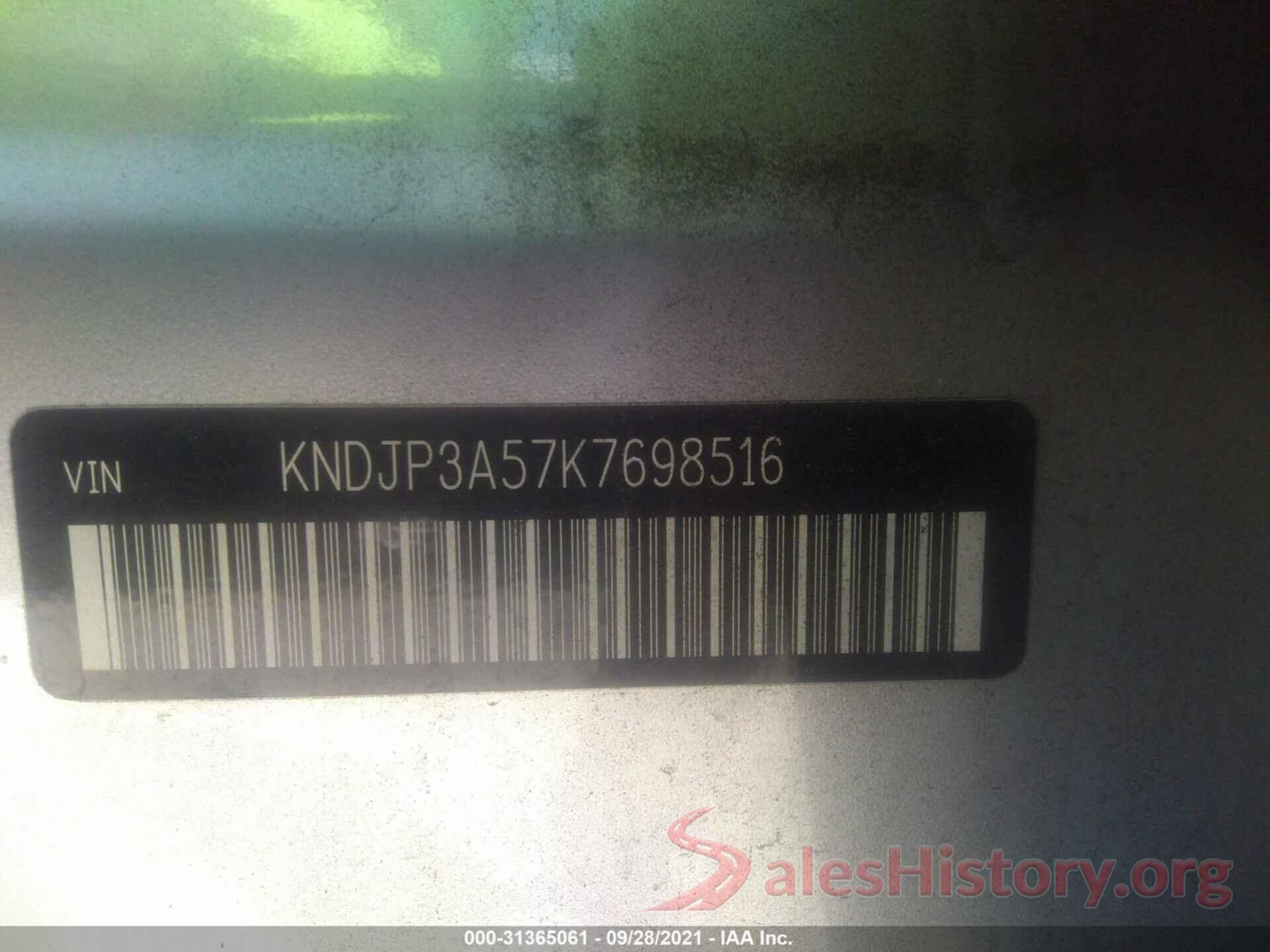 KNDJP3A57K7698516 2019 KIA SOUL