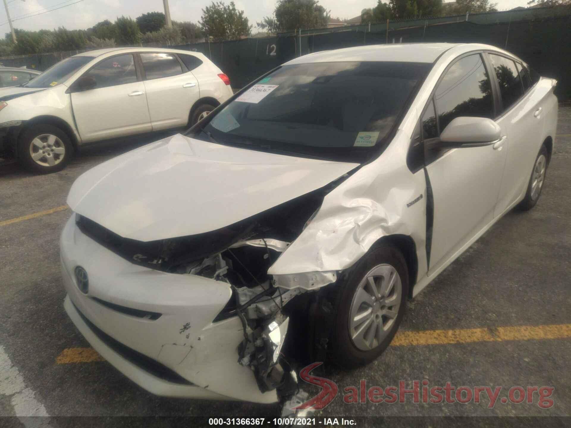 JTDKBRFU1J3057650 2018 TOYOTA PRIUS