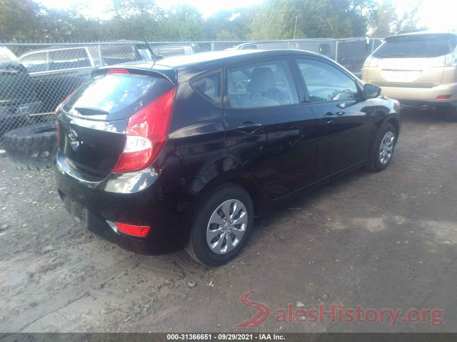 KMHCT5AE4HU354583 2017 HYUNDAI ACCENT