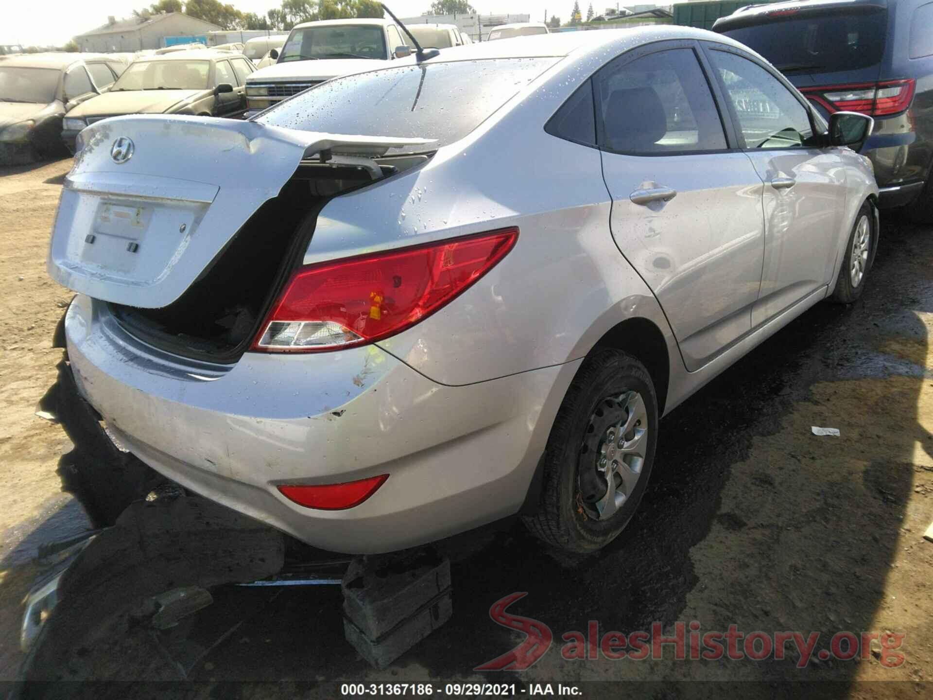 KMHCT4AEXGU949270 2016 HYUNDAI ACCENT