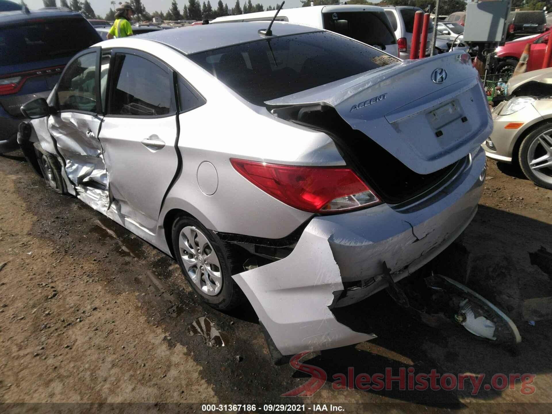 KMHCT4AEXGU949270 2016 HYUNDAI ACCENT