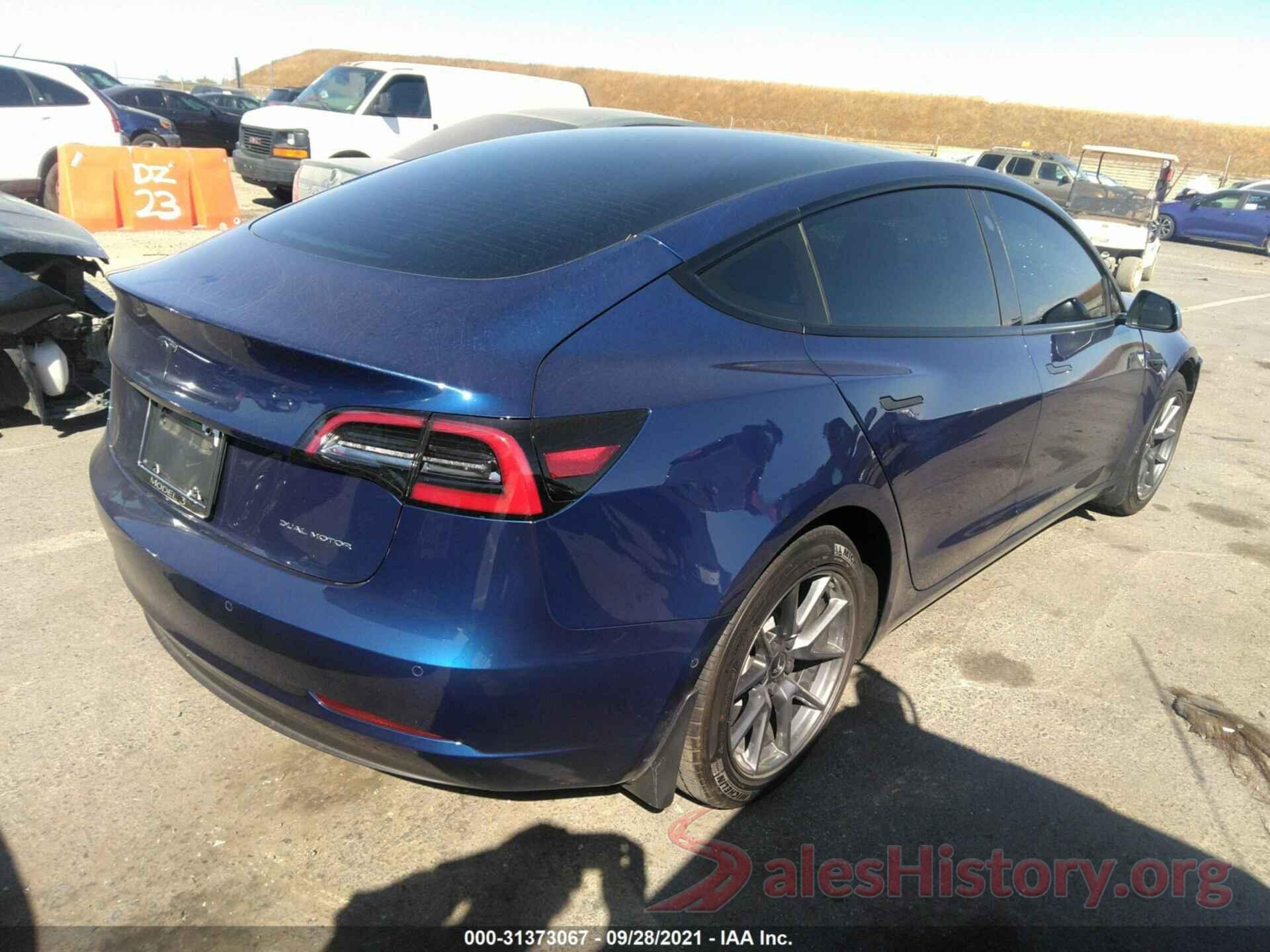 5YJ3E1EB4MF045772 2021 TESLA MODEL 3