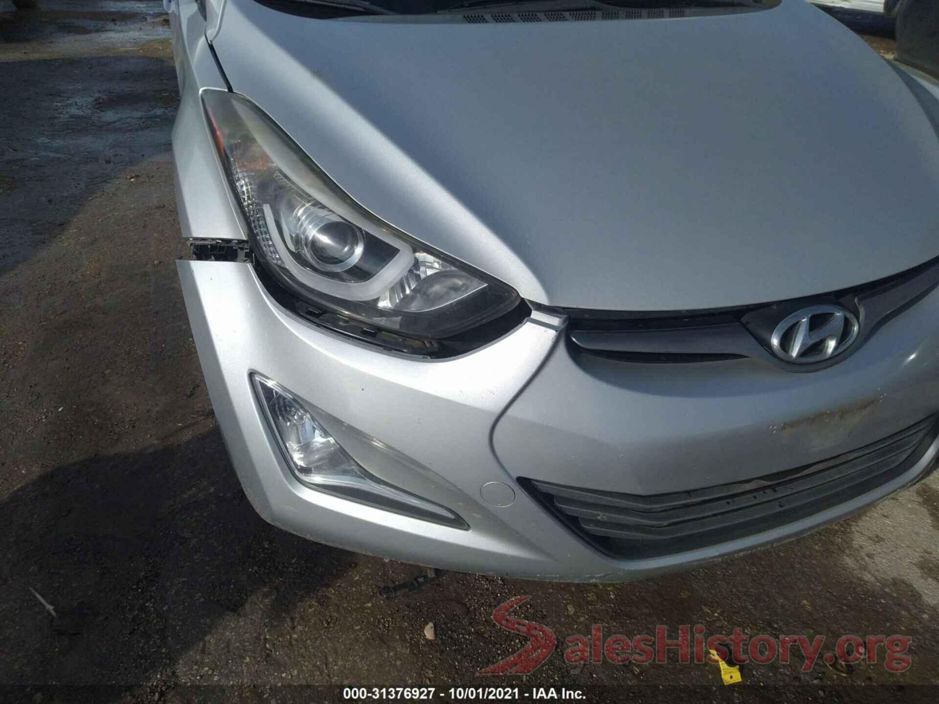 KMHDH4AEXGU552471 2016 HYUNDAI ELANTRA