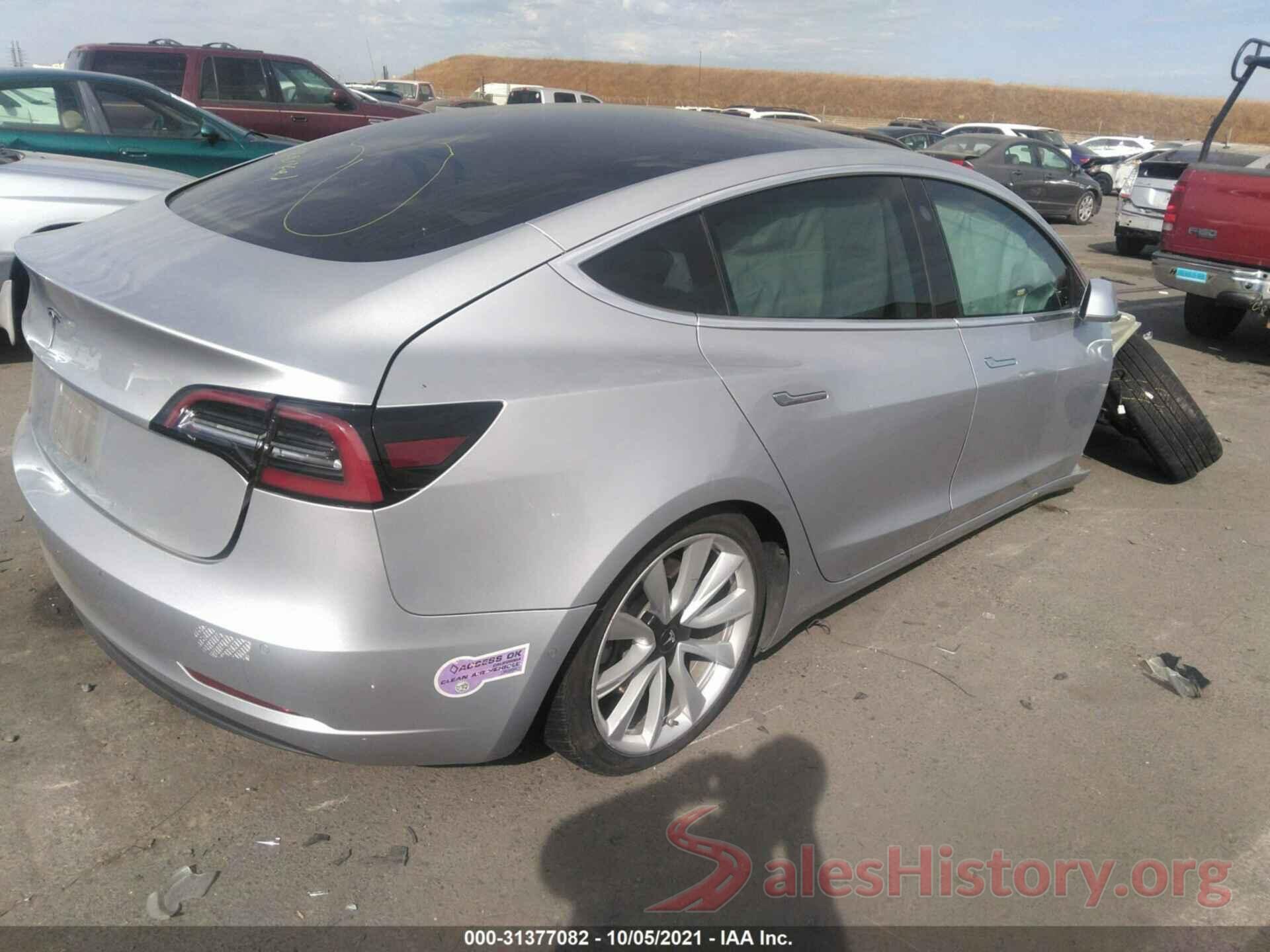 5YJ3E1EA5JF098421 2018 TESLA MODEL 3