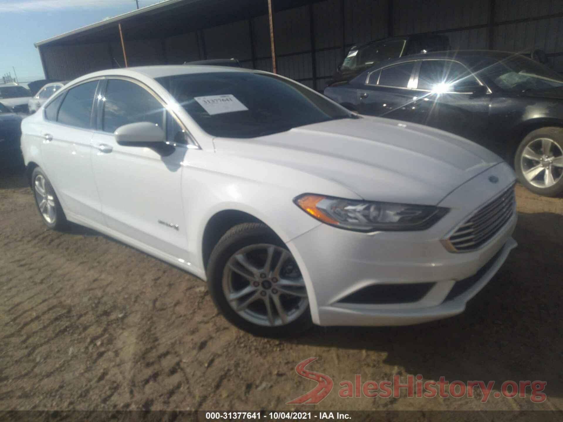 3FA6P0LU4JR268903 2018 FORD FUSION HYBRID