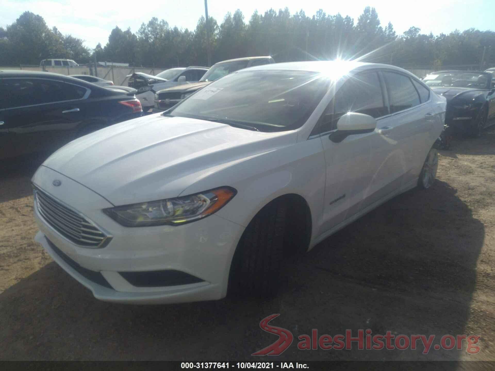 3FA6P0LU4JR268903 2018 FORD FUSION HYBRID