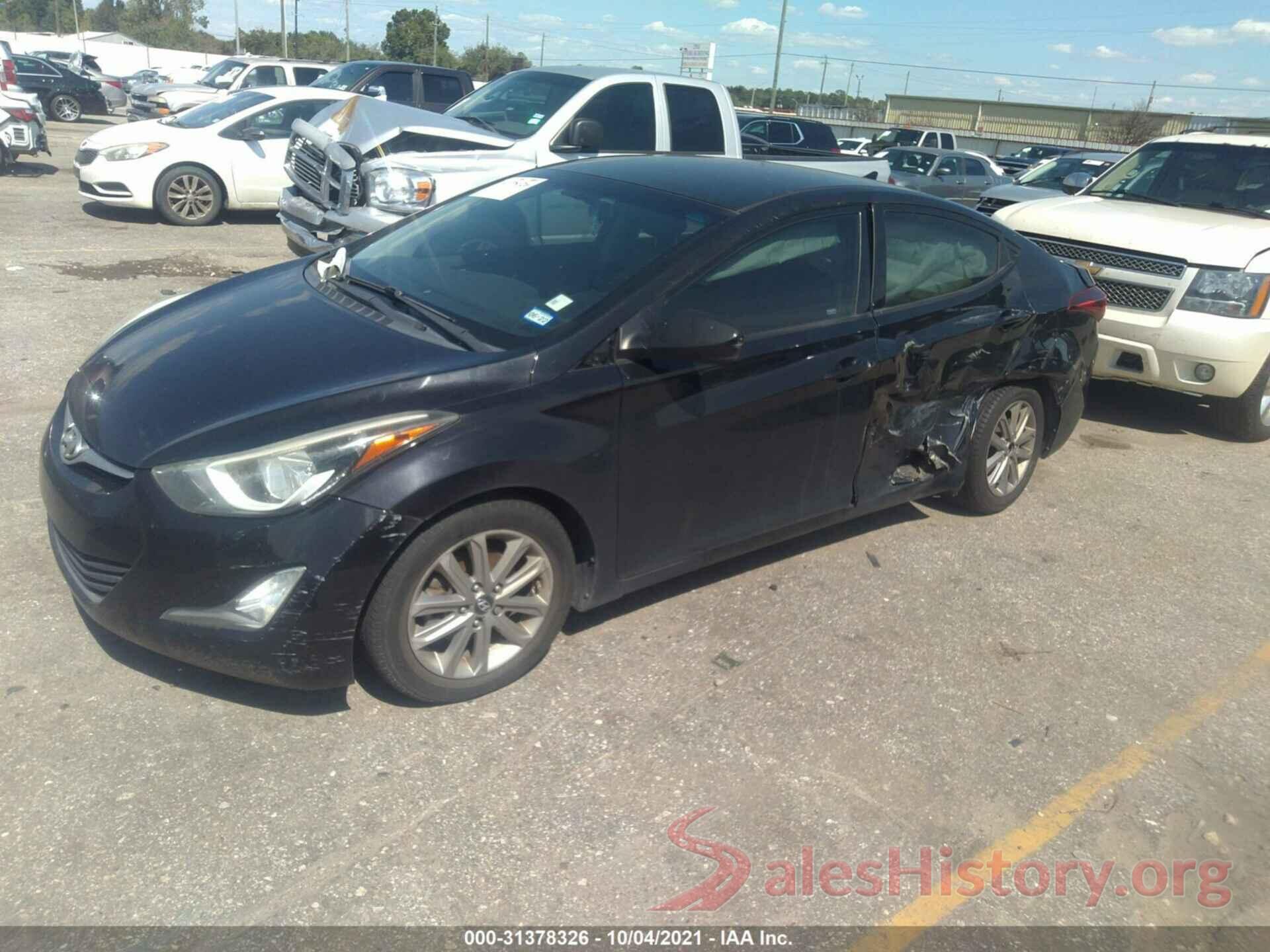 5NPDH4AEXGH656392 2016 HYUNDAI ELANTRA