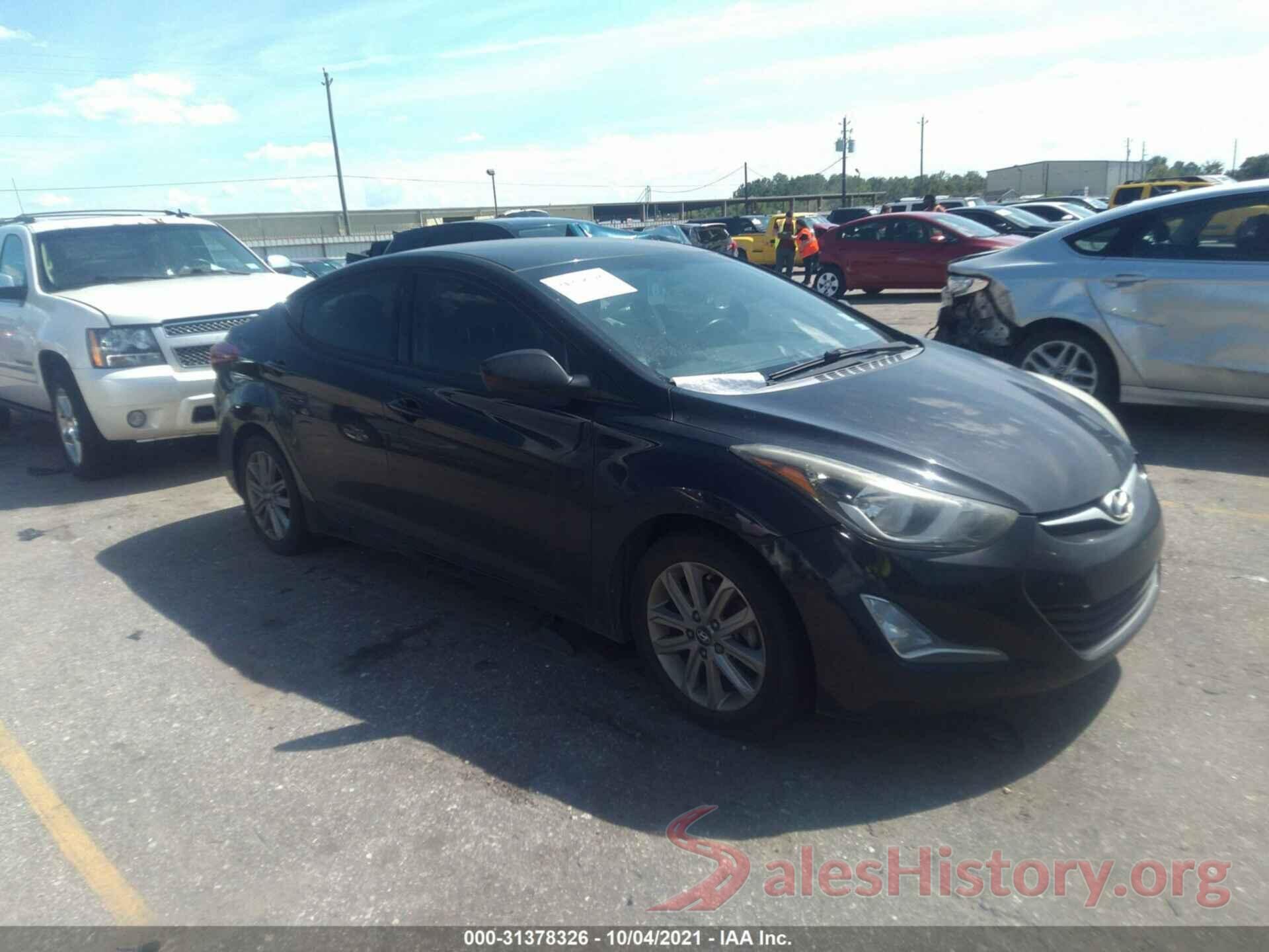 5NPDH4AEXGH656392 2016 HYUNDAI ELANTRA