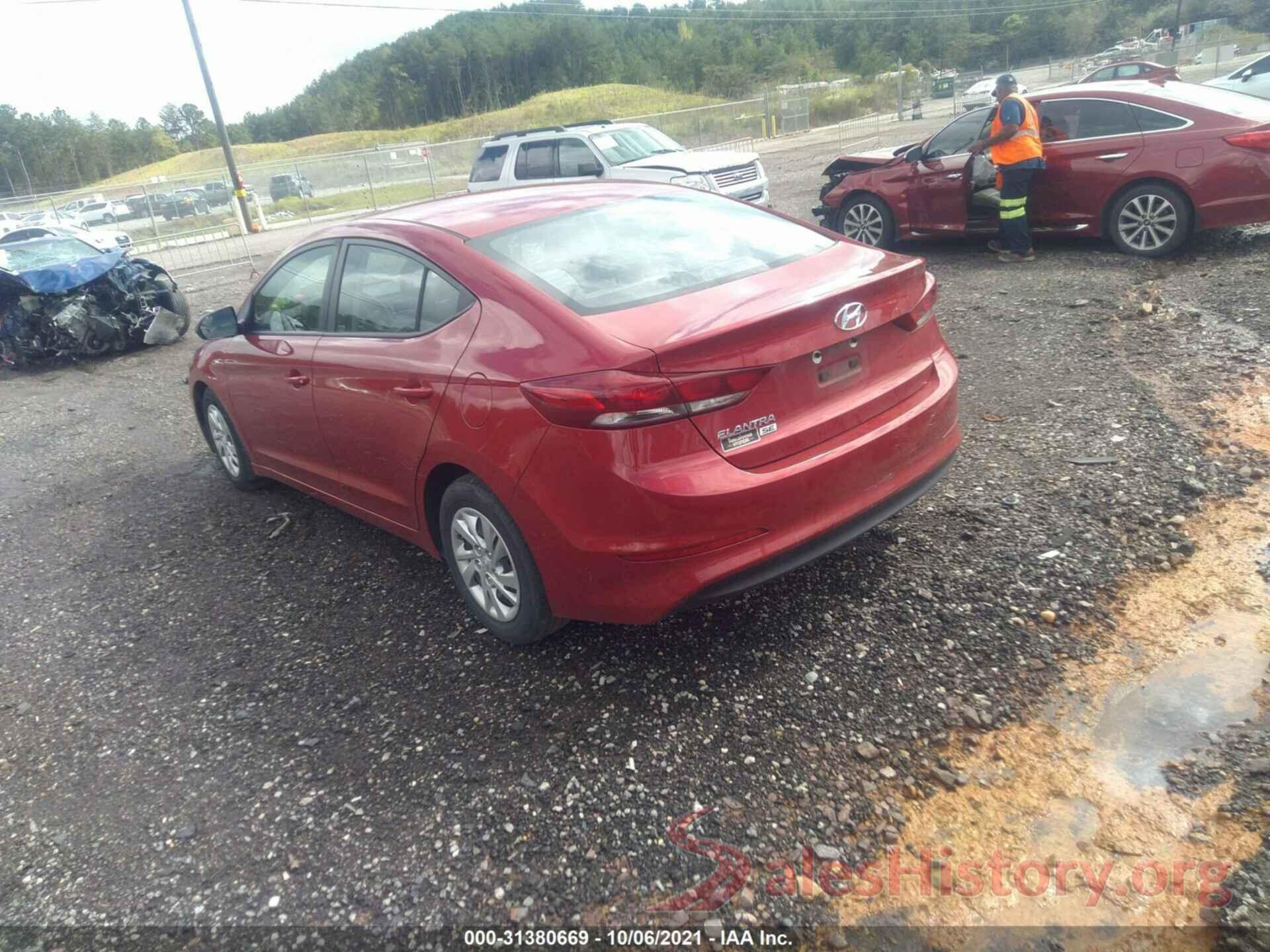 5NPD74LF1JH355834 2018 HYUNDAI ELANTRA