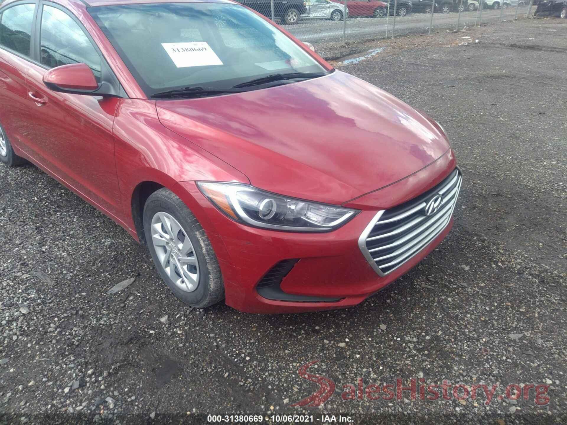 5NPD74LF1JH355834 2018 HYUNDAI ELANTRA