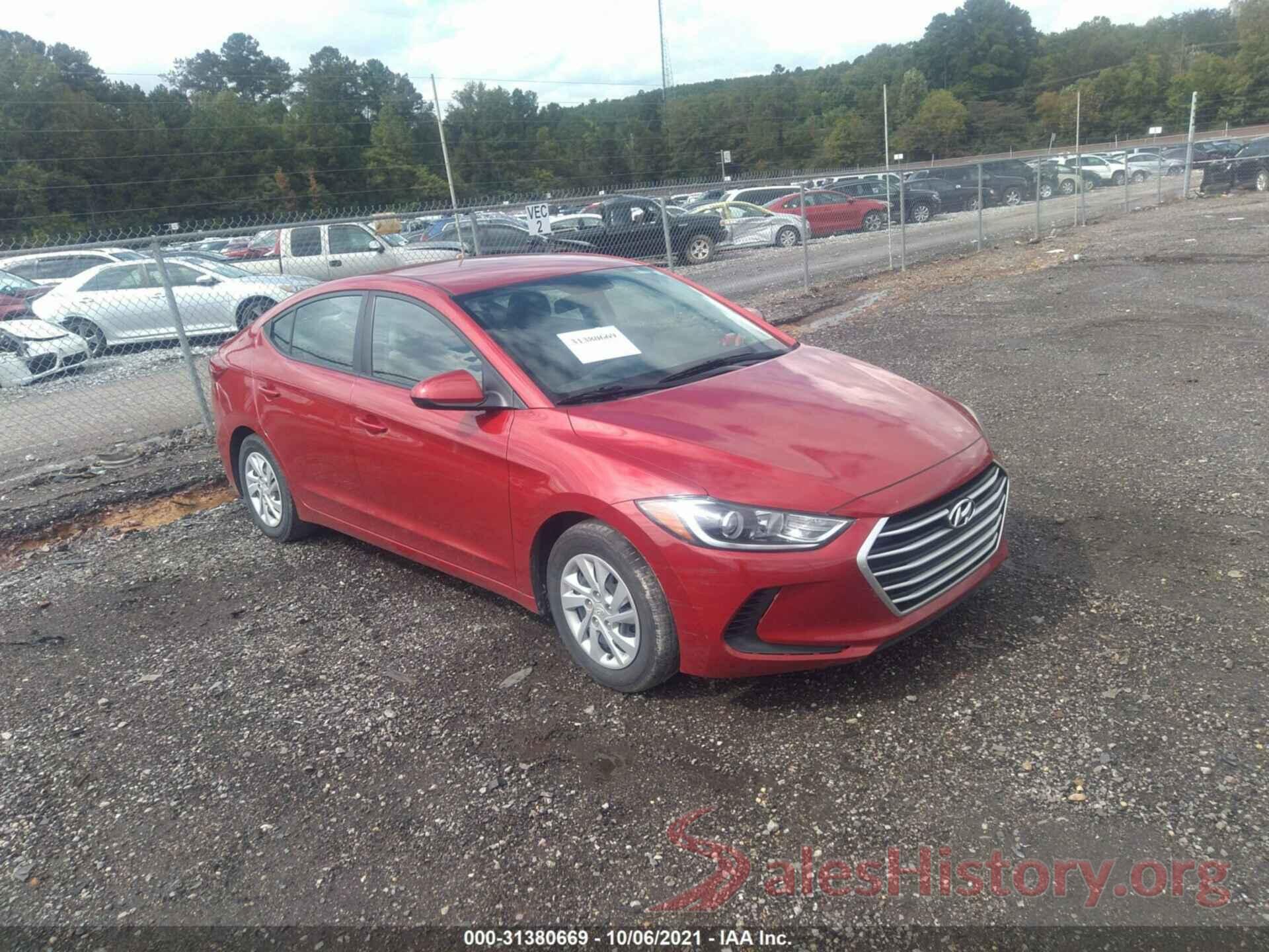 5NPD74LF1JH355834 2018 HYUNDAI ELANTRA