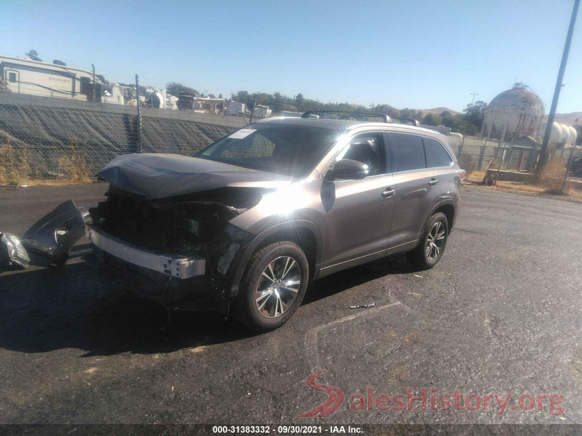 5TDKKRFH0GS123986 2016 TOYOTA HIGHLANDER