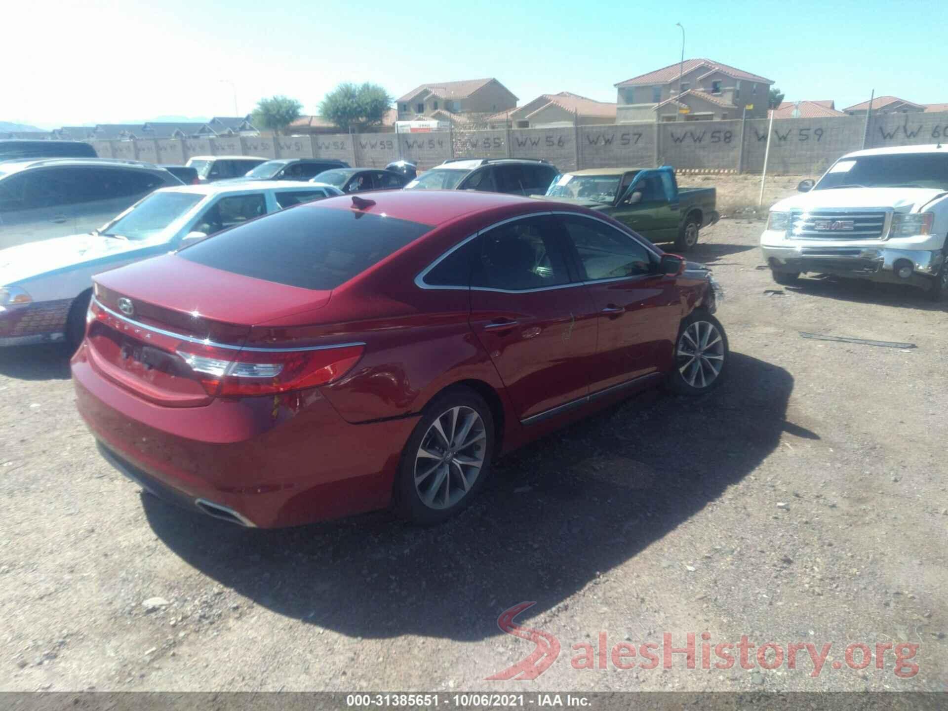 KMHFG4JG3GA505698 2016 HYUNDAI AZERA