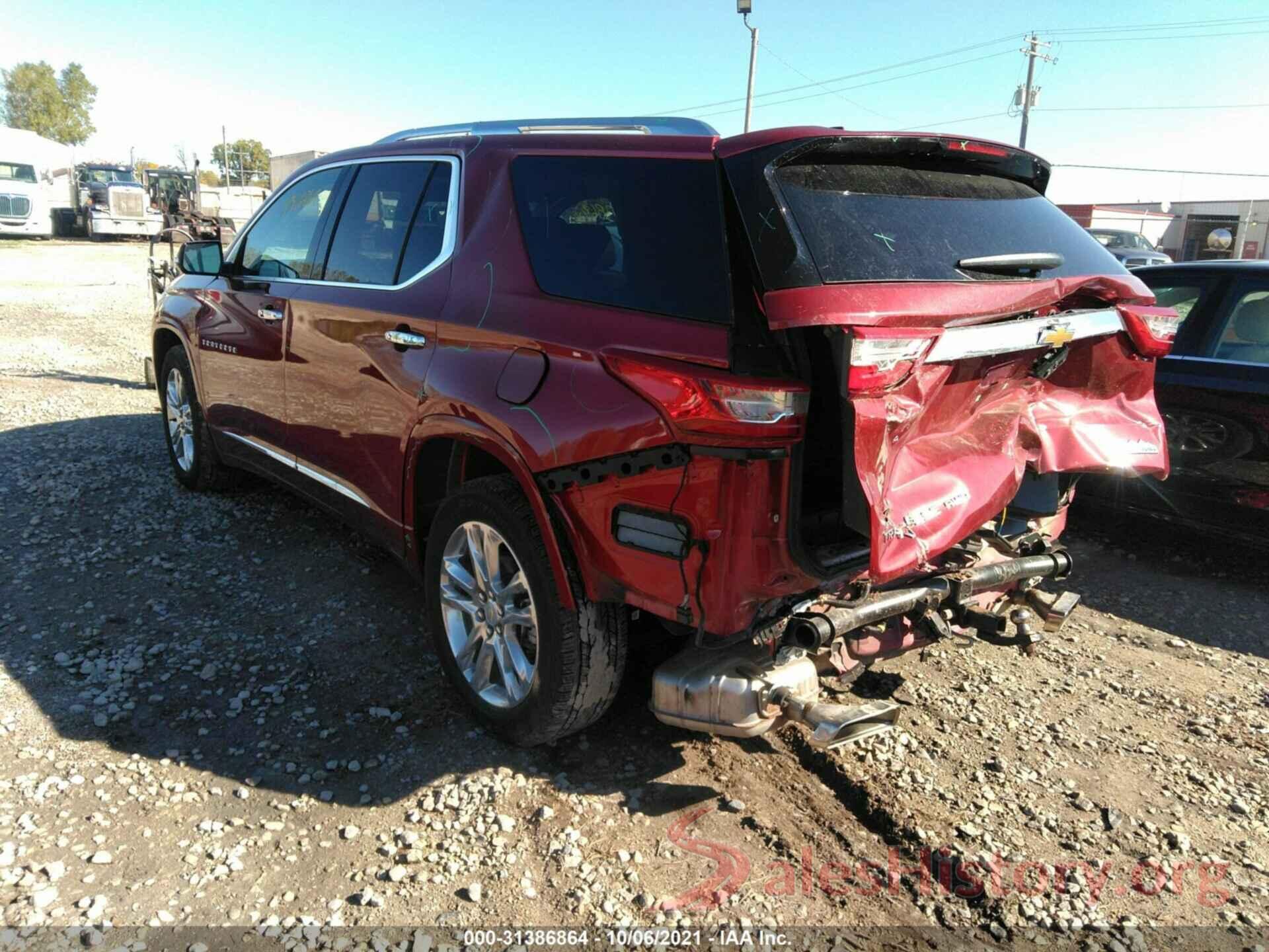 1GNEVNKW7MJ101436 2021 CHEVROLET TRAVERSE