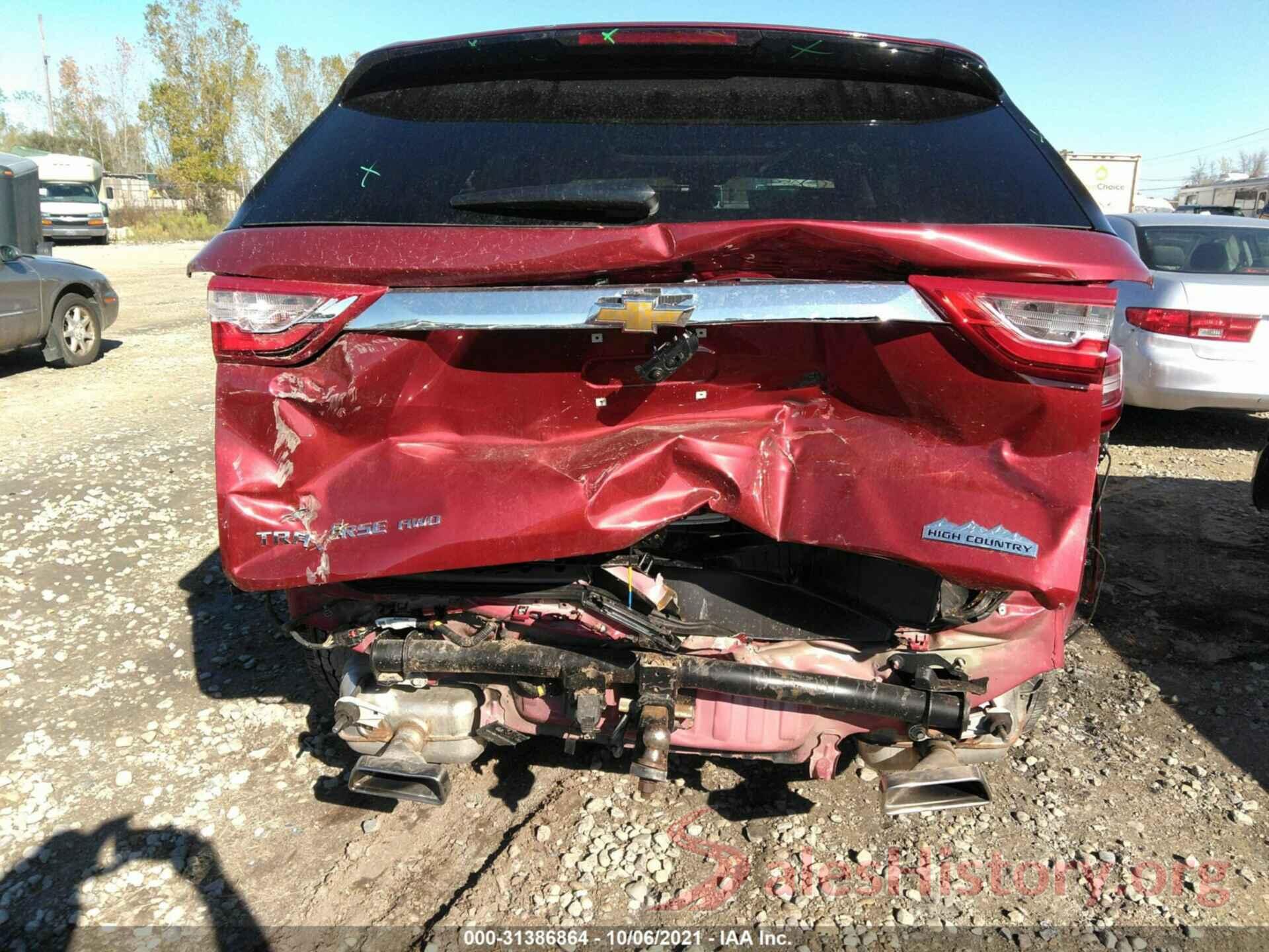 1GNEVNKW7MJ101436 2021 CHEVROLET TRAVERSE