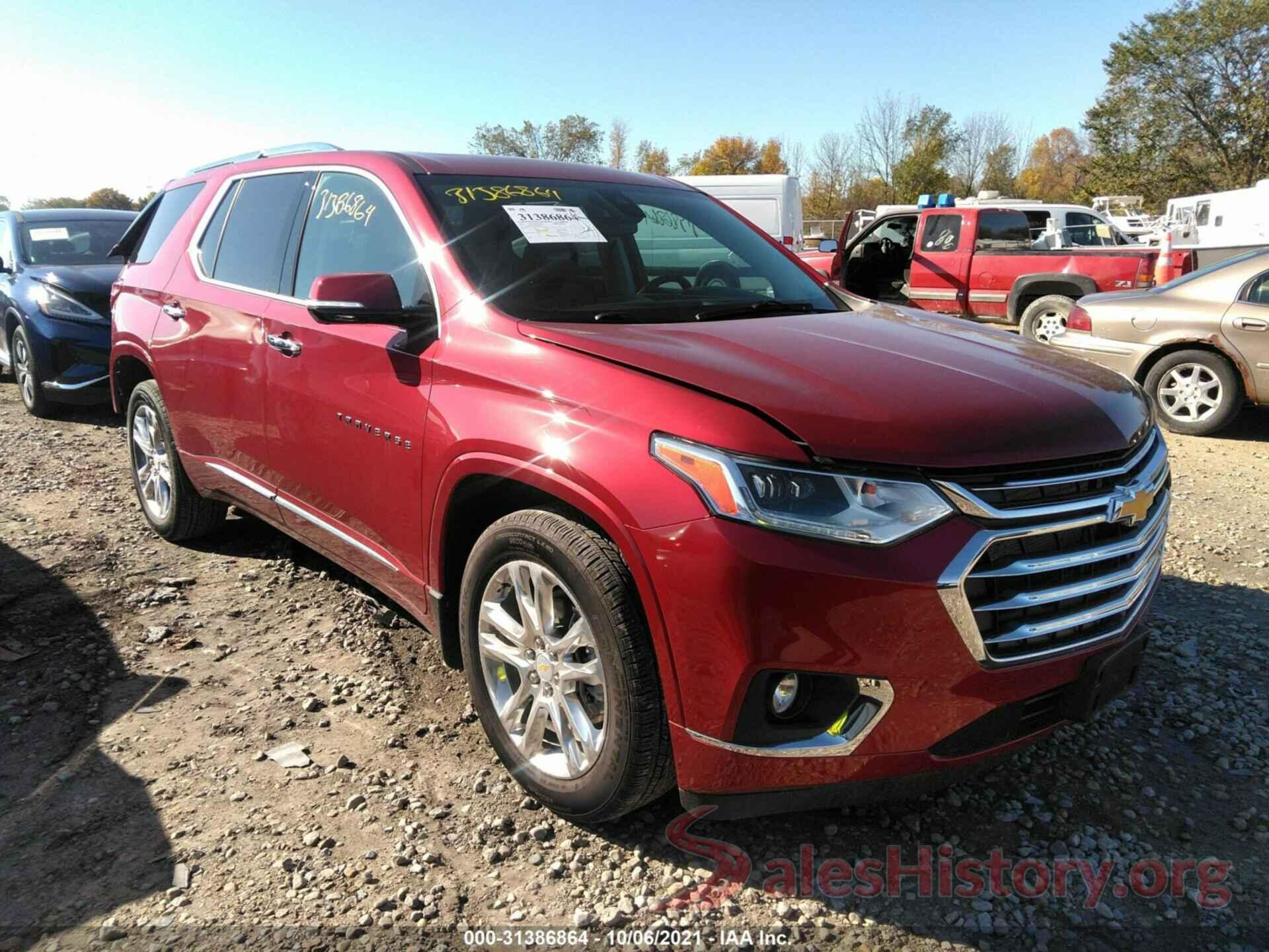 1GNEVNKW7MJ101436 2021 CHEVROLET TRAVERSE