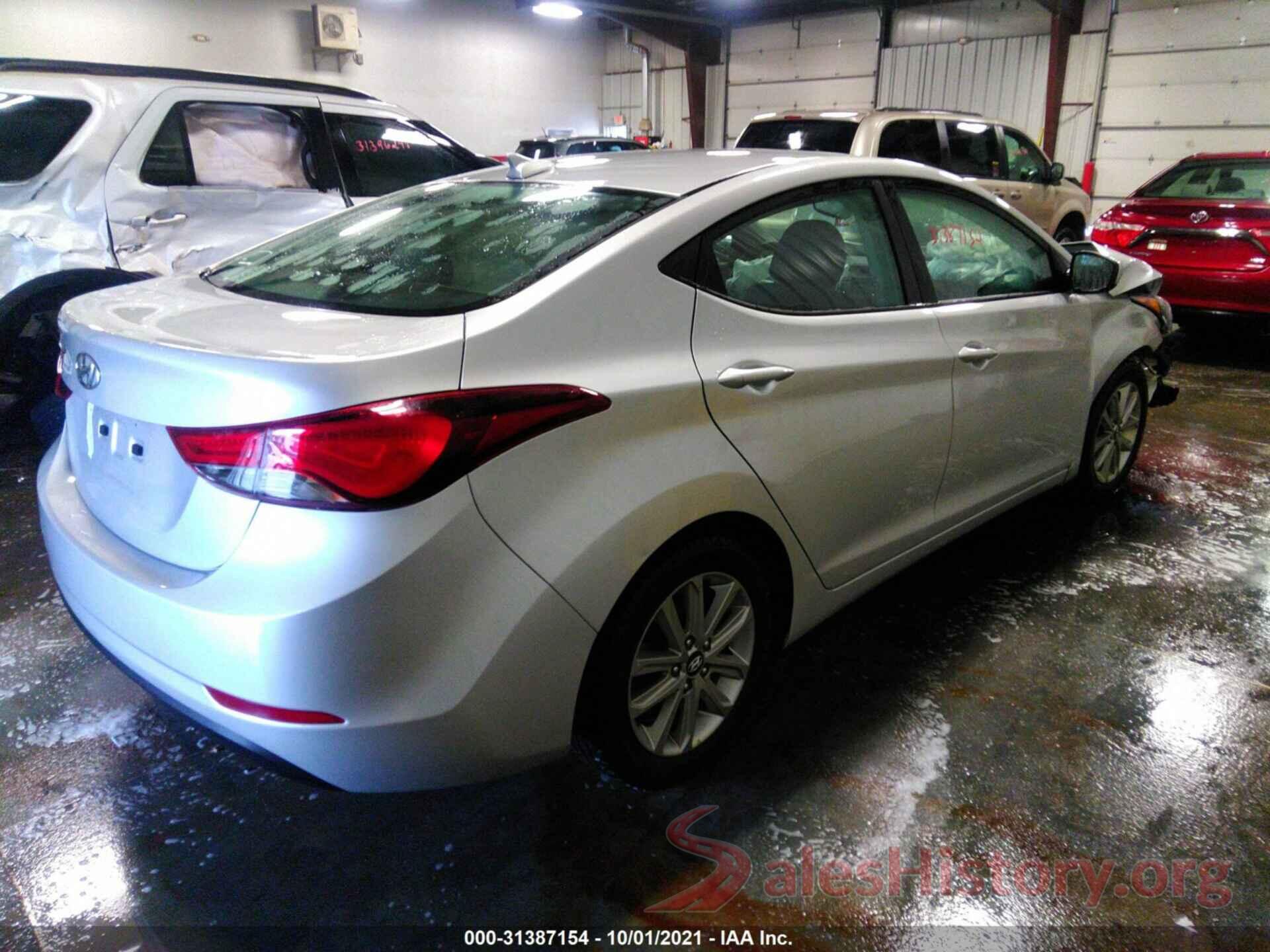 5NPDH4AE5GH660074 2016 HYUNDAI ELANTRA