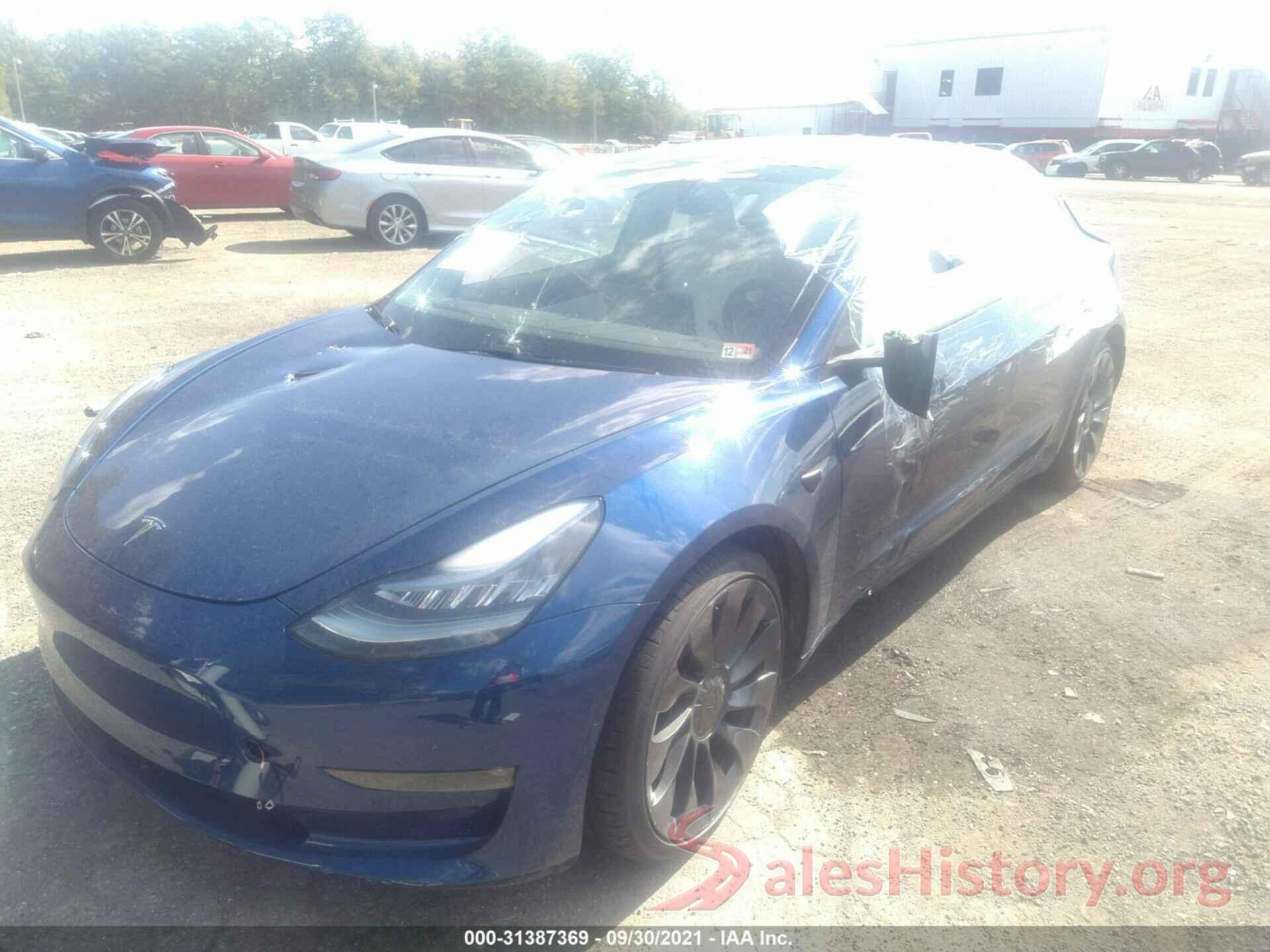 5YJ3E1EC8MF849548 2021 TESLA MODEL 3