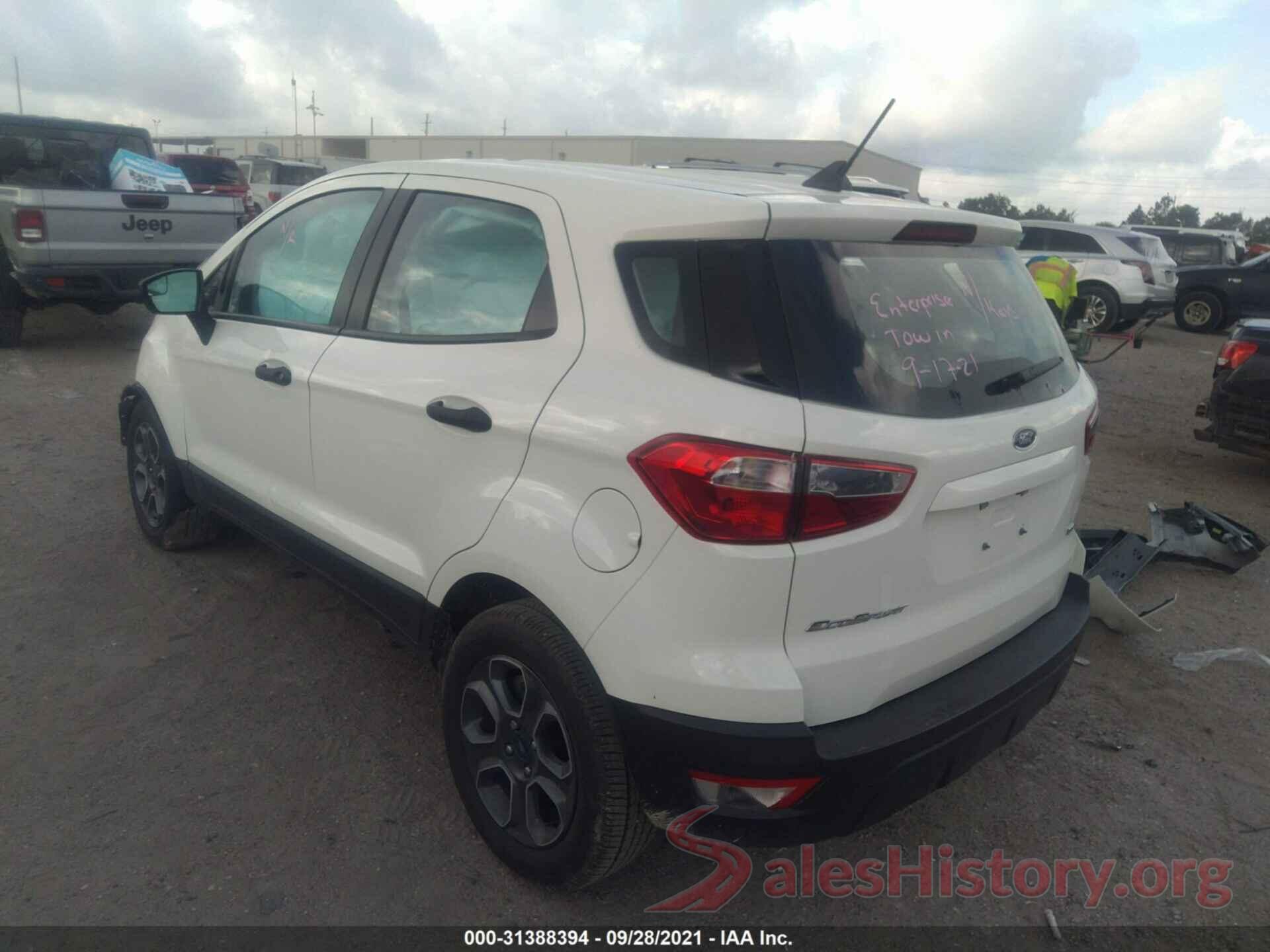 MAJ3S2FE2MC406006 2021 FORD ECOSPORT