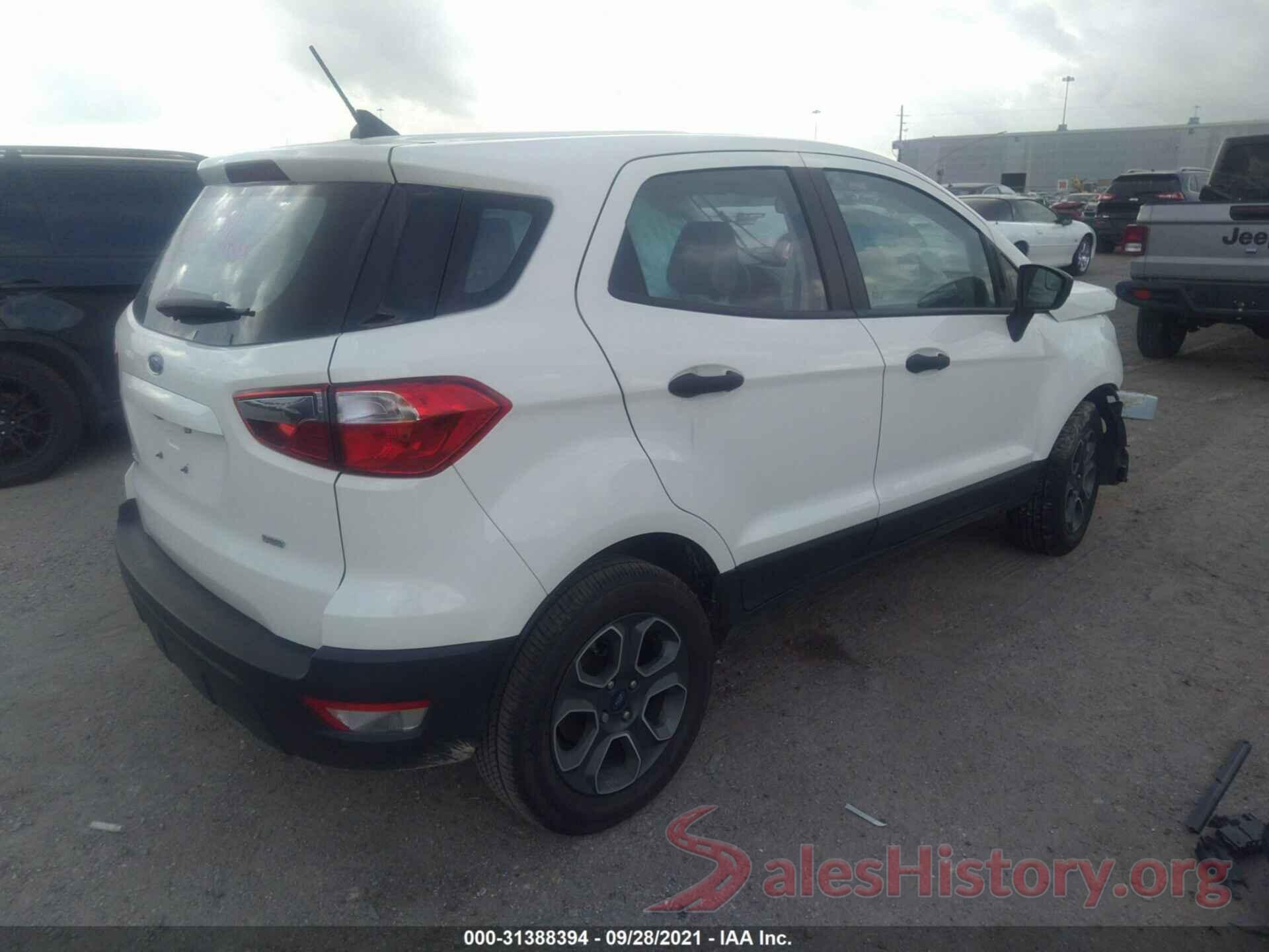 MAJ3S2FE2MC406006 2021 FORD ECOSPORT