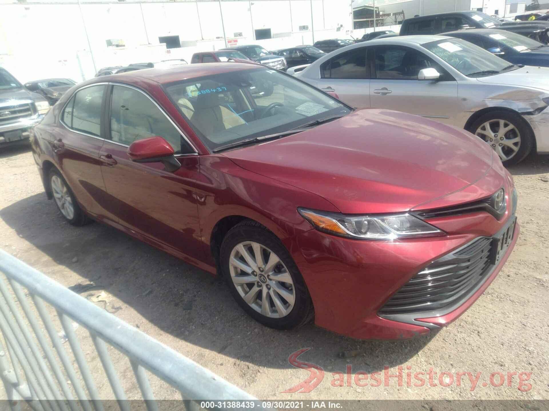 4T1B11HK0KU729298 2019 TOYOTA CAMRY