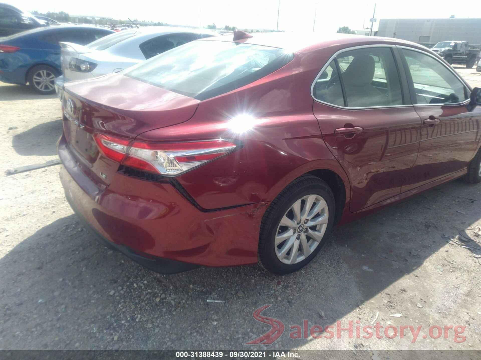 4T1B11HK0KU729298 2019 TOYOTA CAMRY