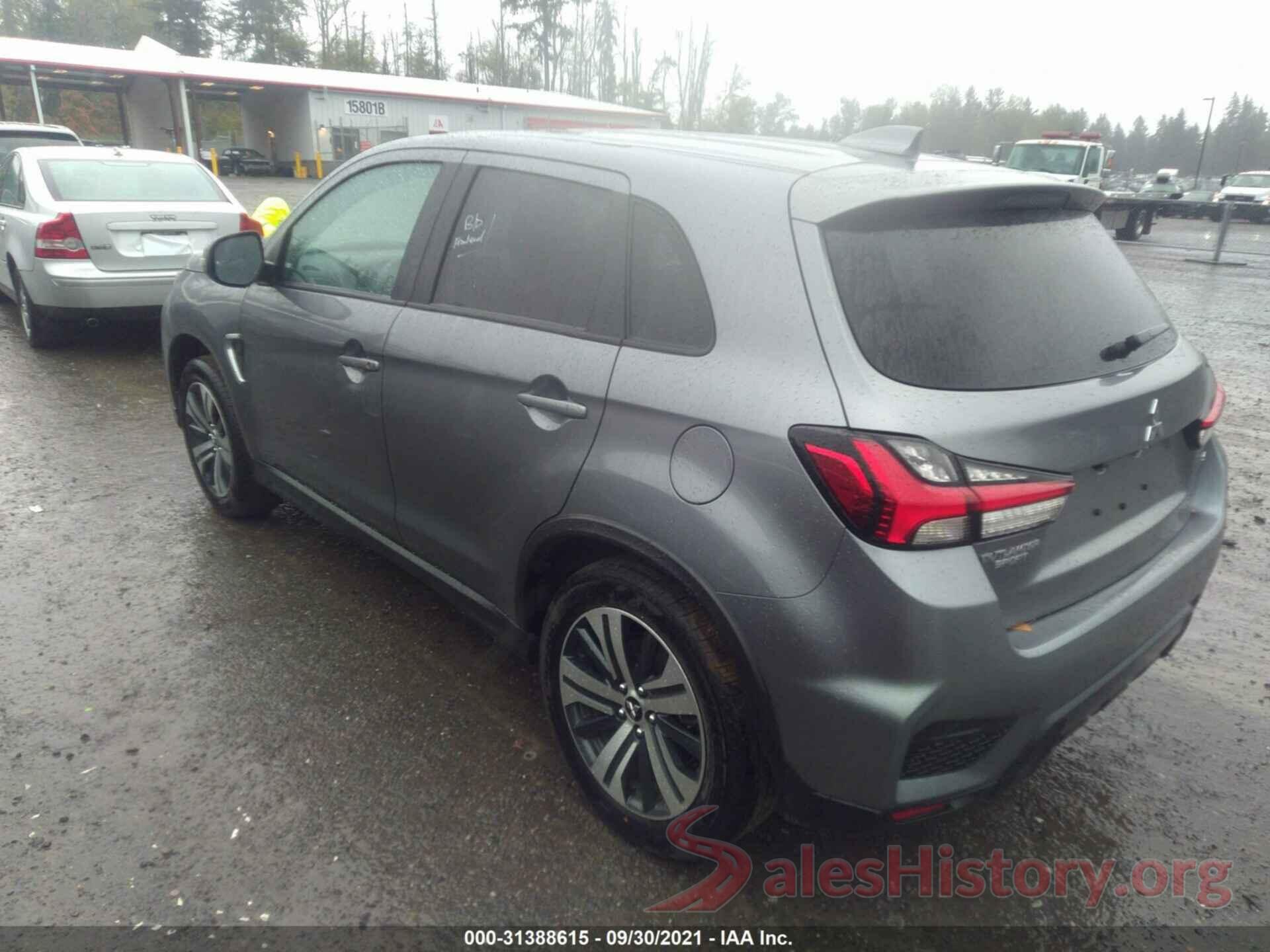 JA4ARUAU4MU013670 2021 MITSUBISHI OUTLANDER SPORT