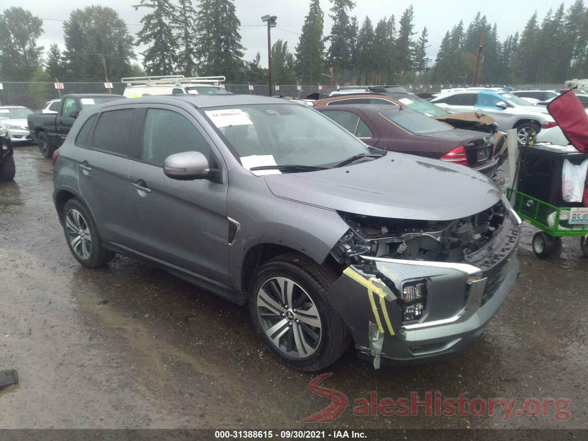 JA4ARUAU4MU013670 2021 MITSUBISHI OUTLANDER SPORT