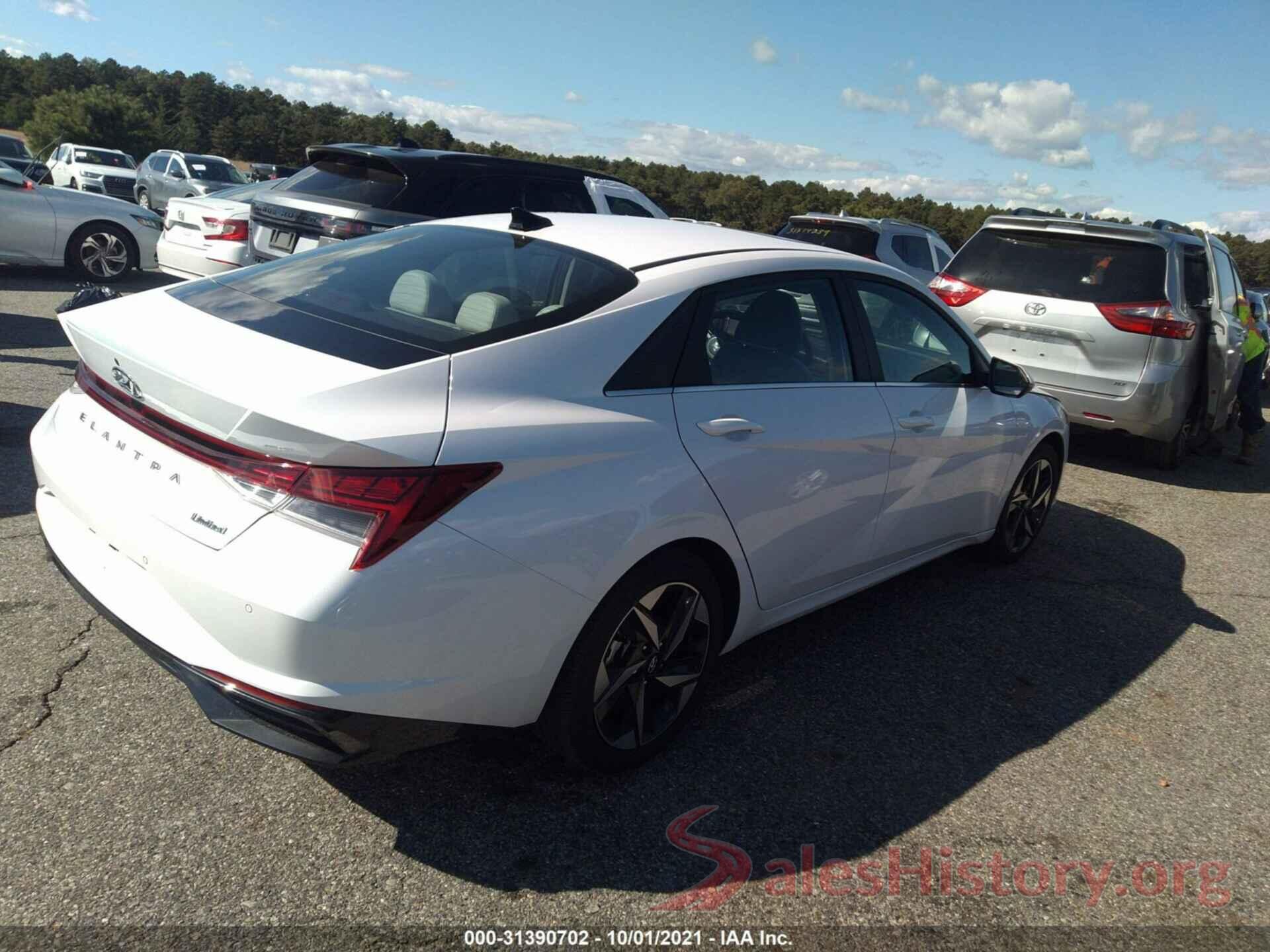 5NPLP4AG4MH003570 2021 HYUNDAI ELANTRA